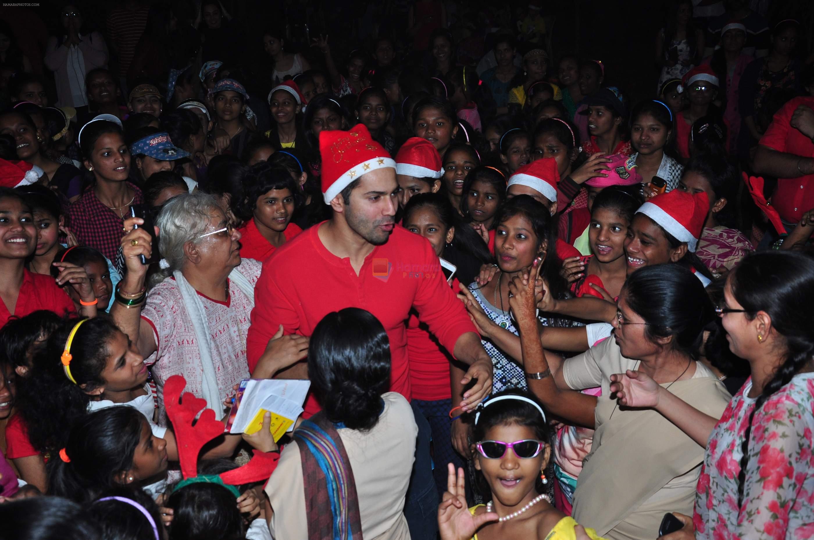 Varun Dhawan at orphanage on 25th Dec 2015