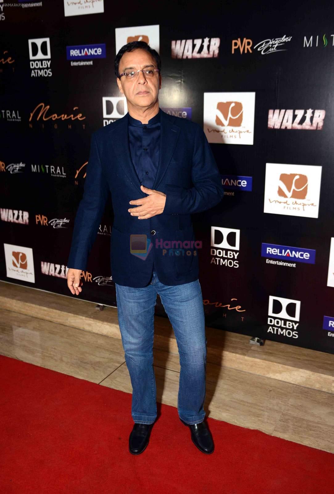 Vidhu Vinod Chopra at Wazir screening in Delhi on 5th Jan 2016