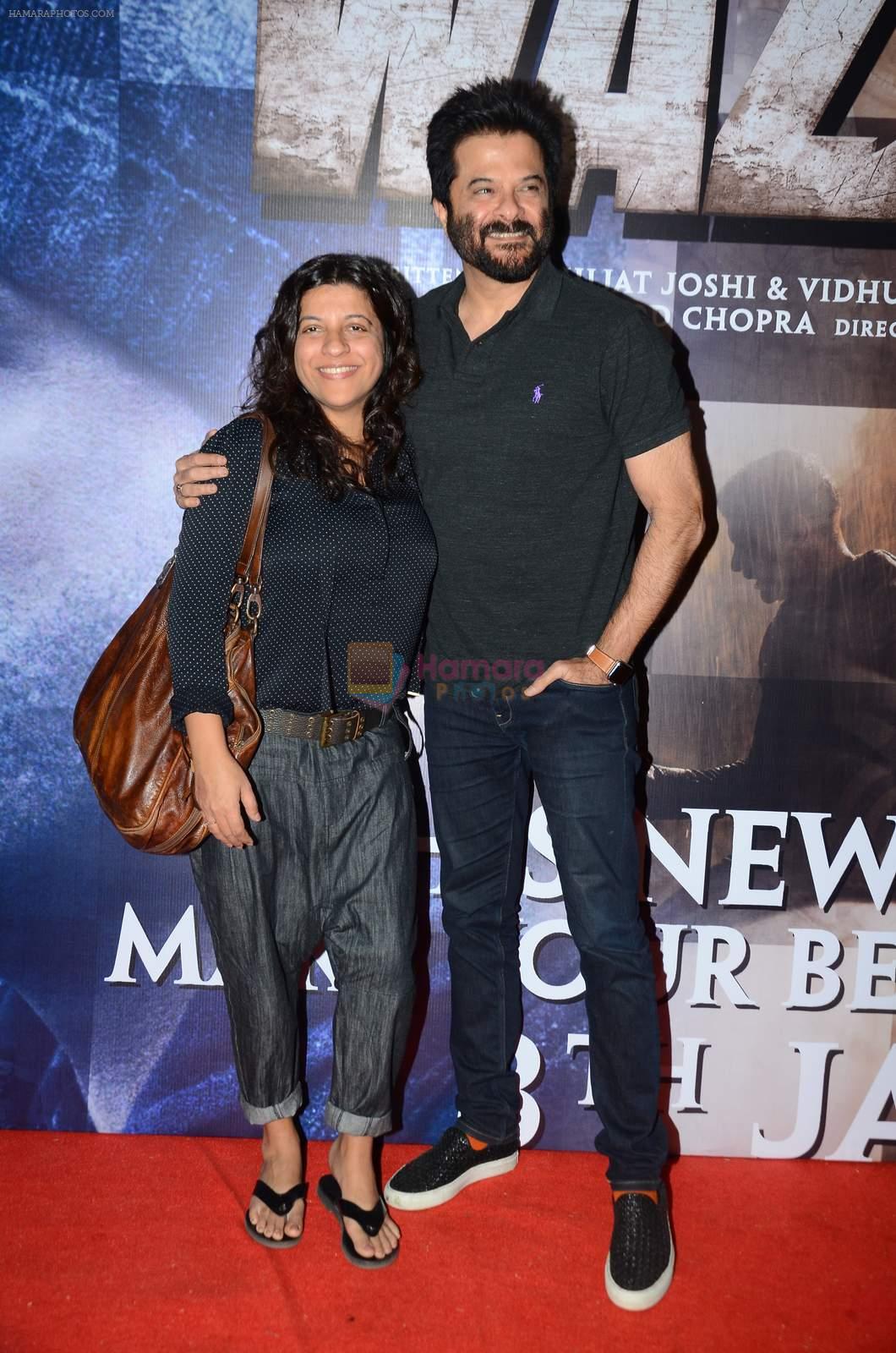 Anil Kapoor, Zoya Akhtar at Wazir screening in Mumbai on 6th Jan 2016