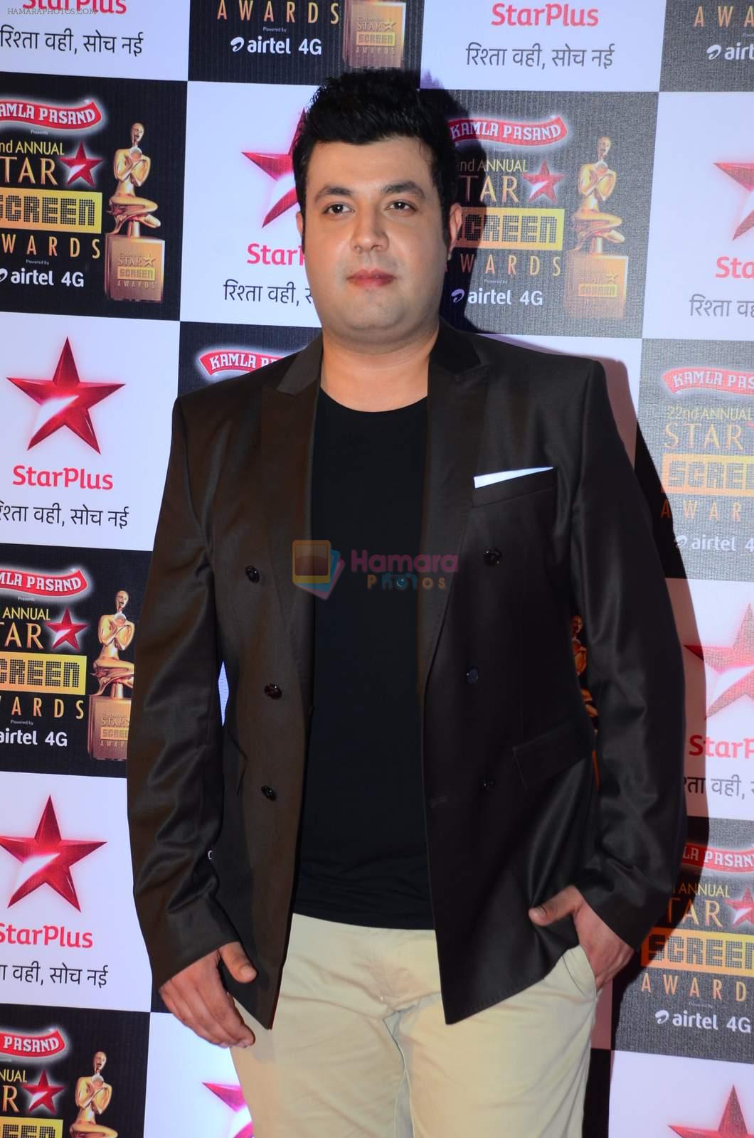 Varun Sharma at Star Screen Awards Red Carpet on 8th Jan 2016