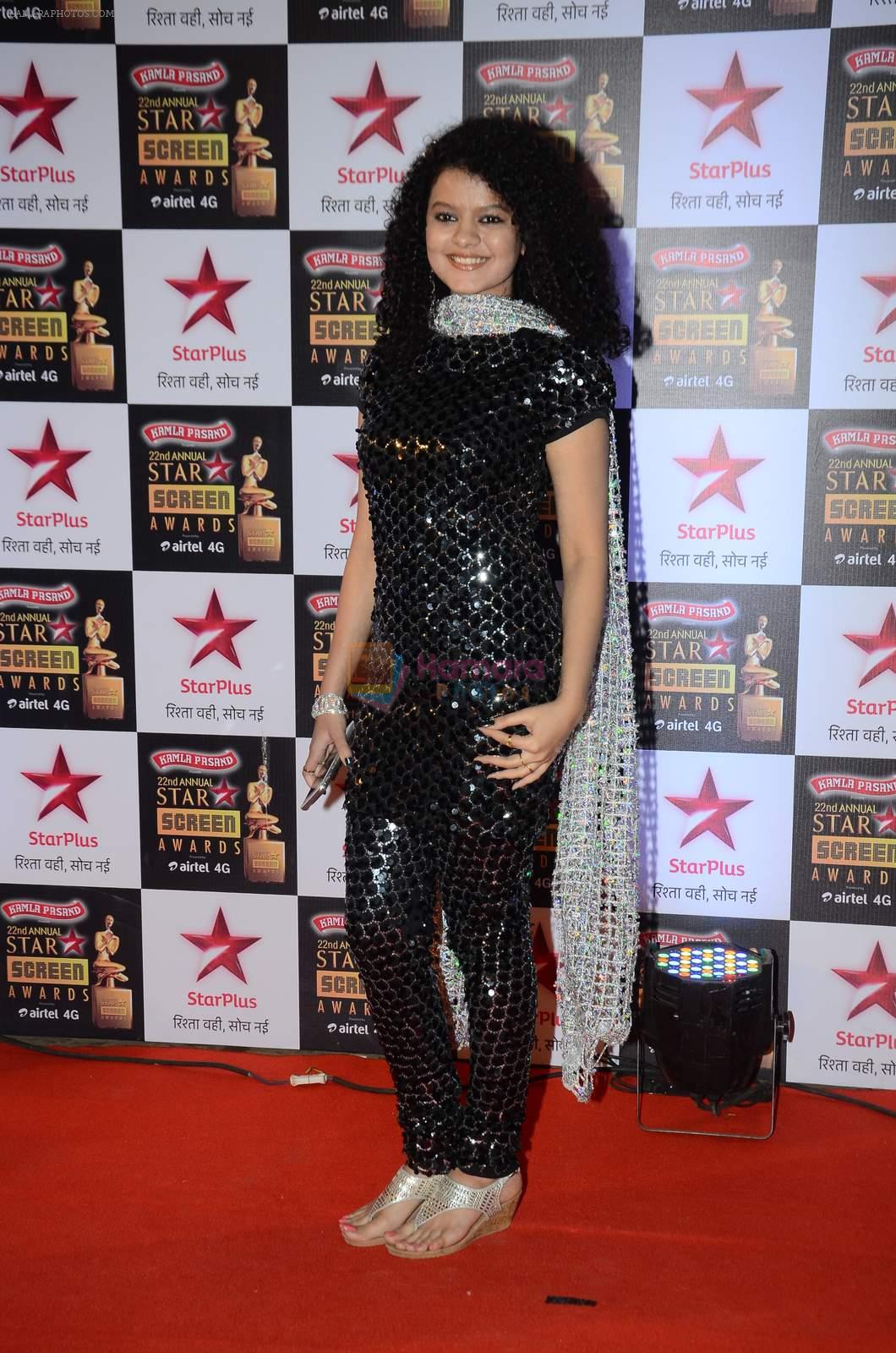 Palak Muchhal at Star Screen Awards Red Carpet on 8th Jan 2016