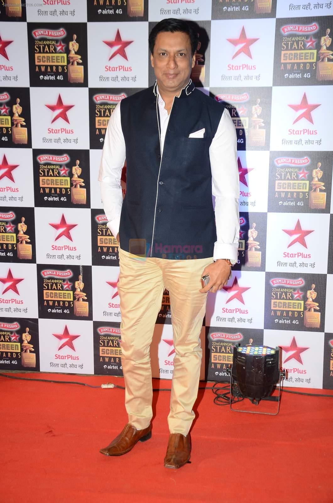 Madhur Bhandarkar at Star Screen Awards Red Carpet on 8th Jan 2016