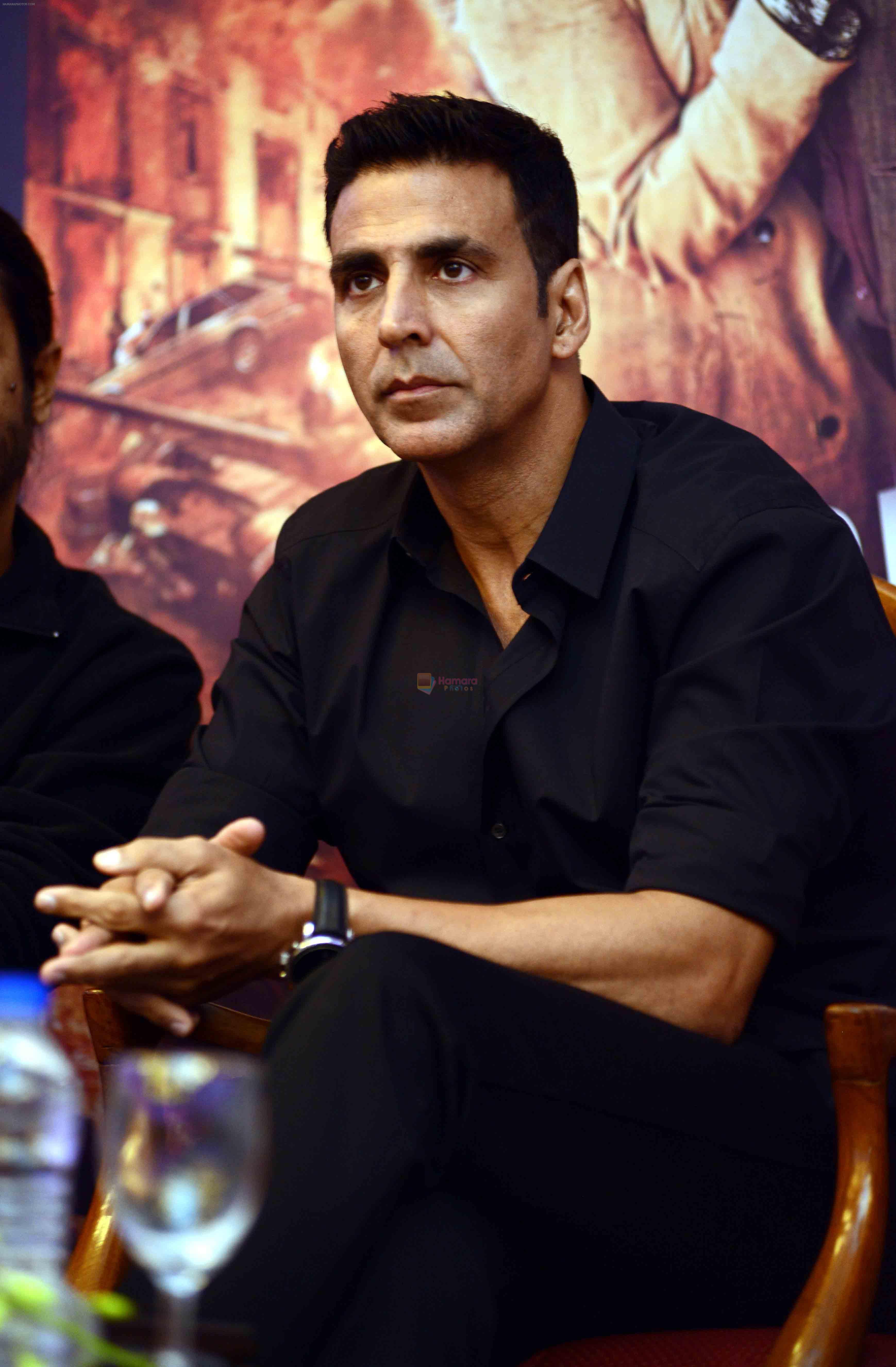 Akshay Kumar at the press conference of film airlift in Le-meridian Delhi on 18th Jan 2016