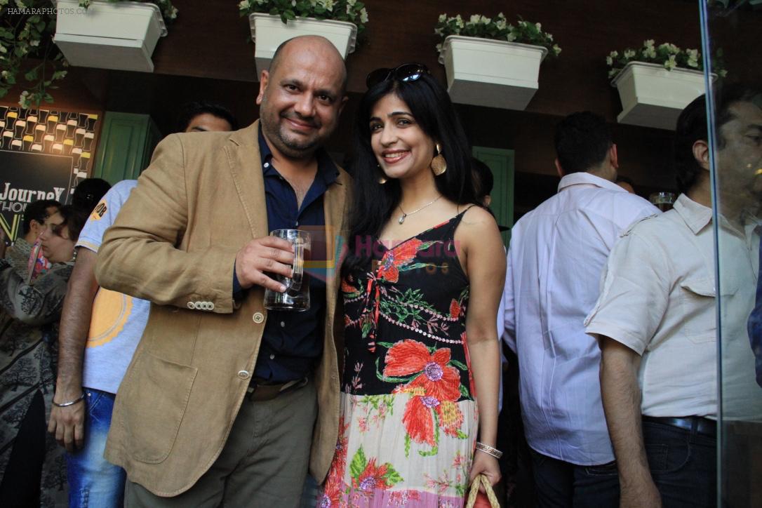 Rahul, SIbani  at the launch of The Beer Cafe