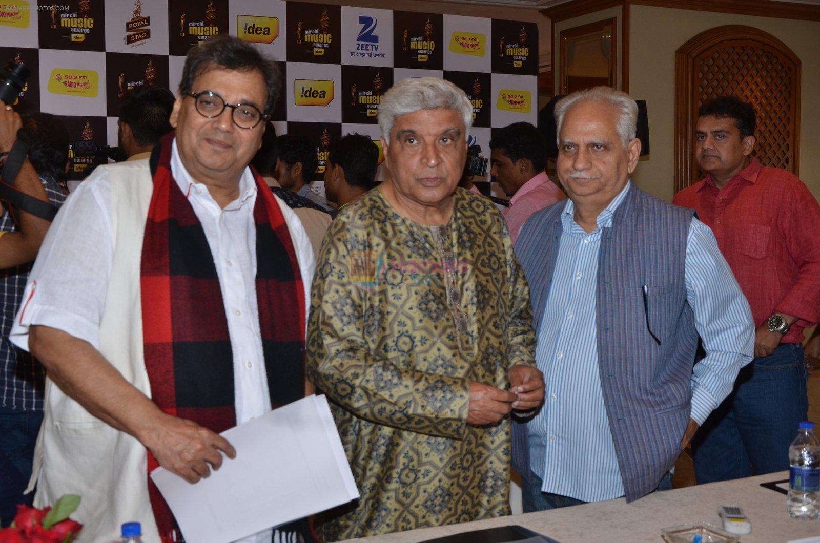 Subhash Ghai, Javed Akhtar, Ramesh Sippy at Radio Mirchi Jury meet on 1st Feb 2016
