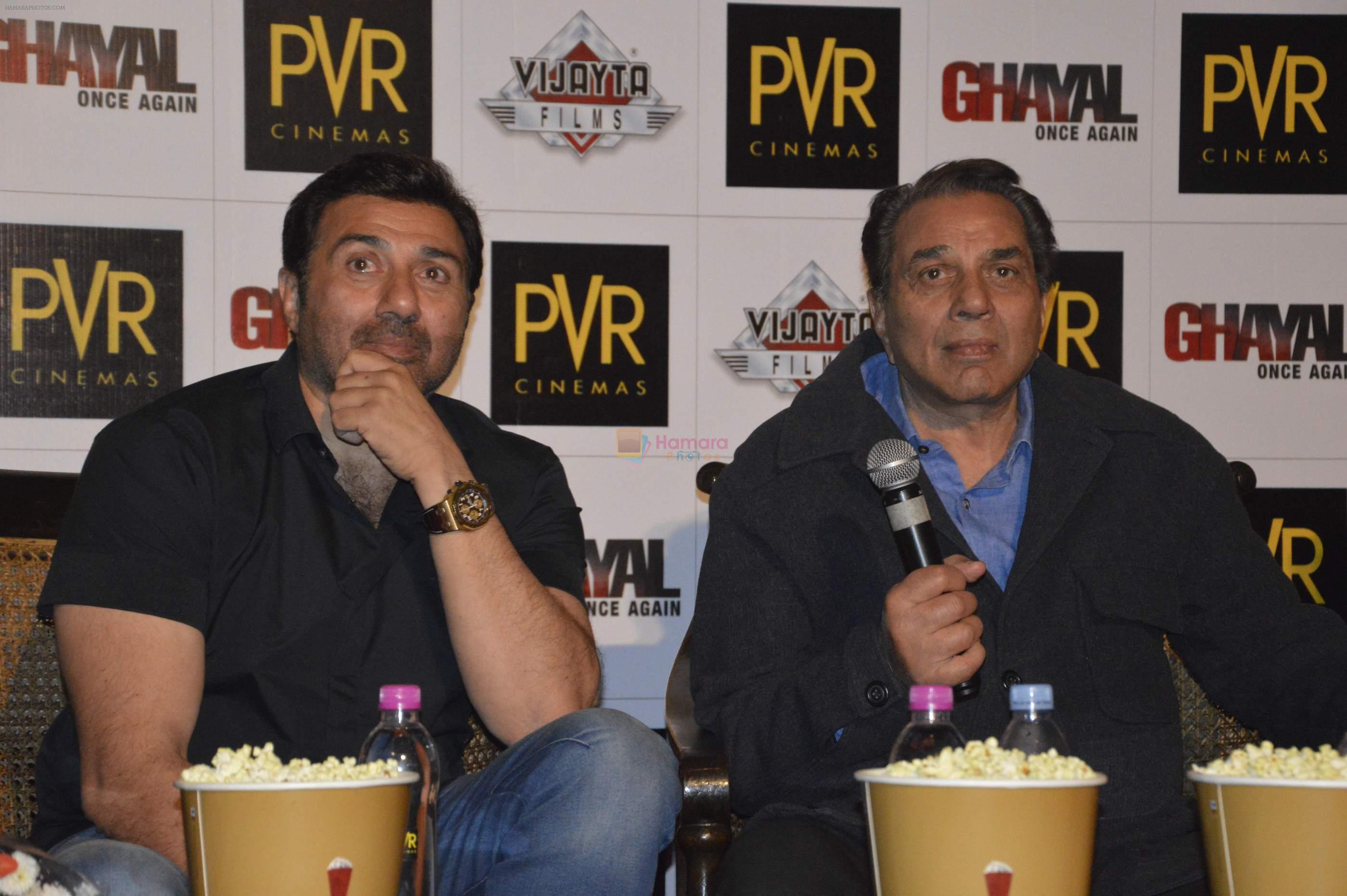 Dharmendra and Sunny Deol in Delhi for Ghayal once again on 2nd Feb 2016