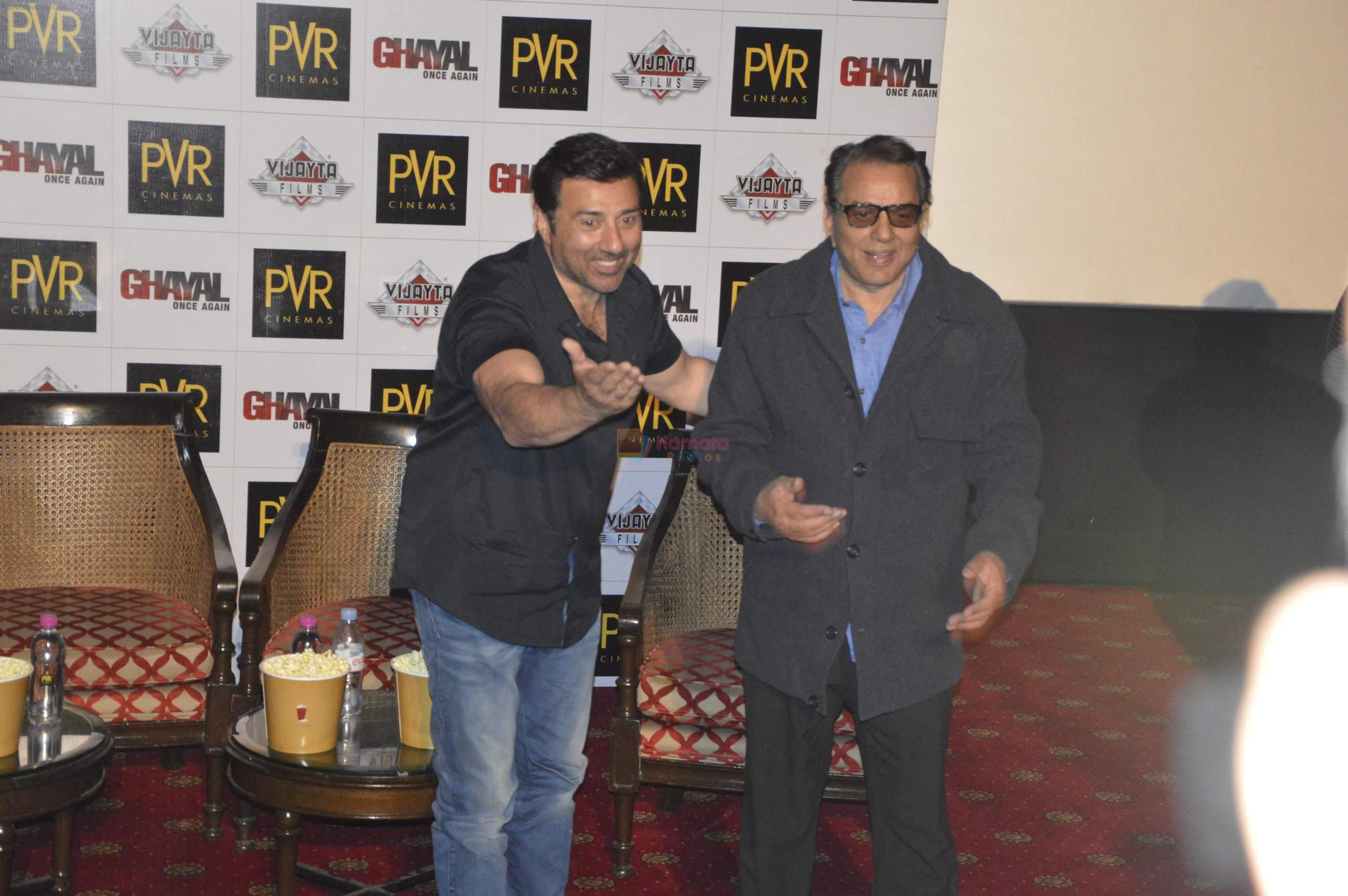 Dharmendra and Sunny Deol in Delhi for Ghayal once again on 2nd Feb 2016