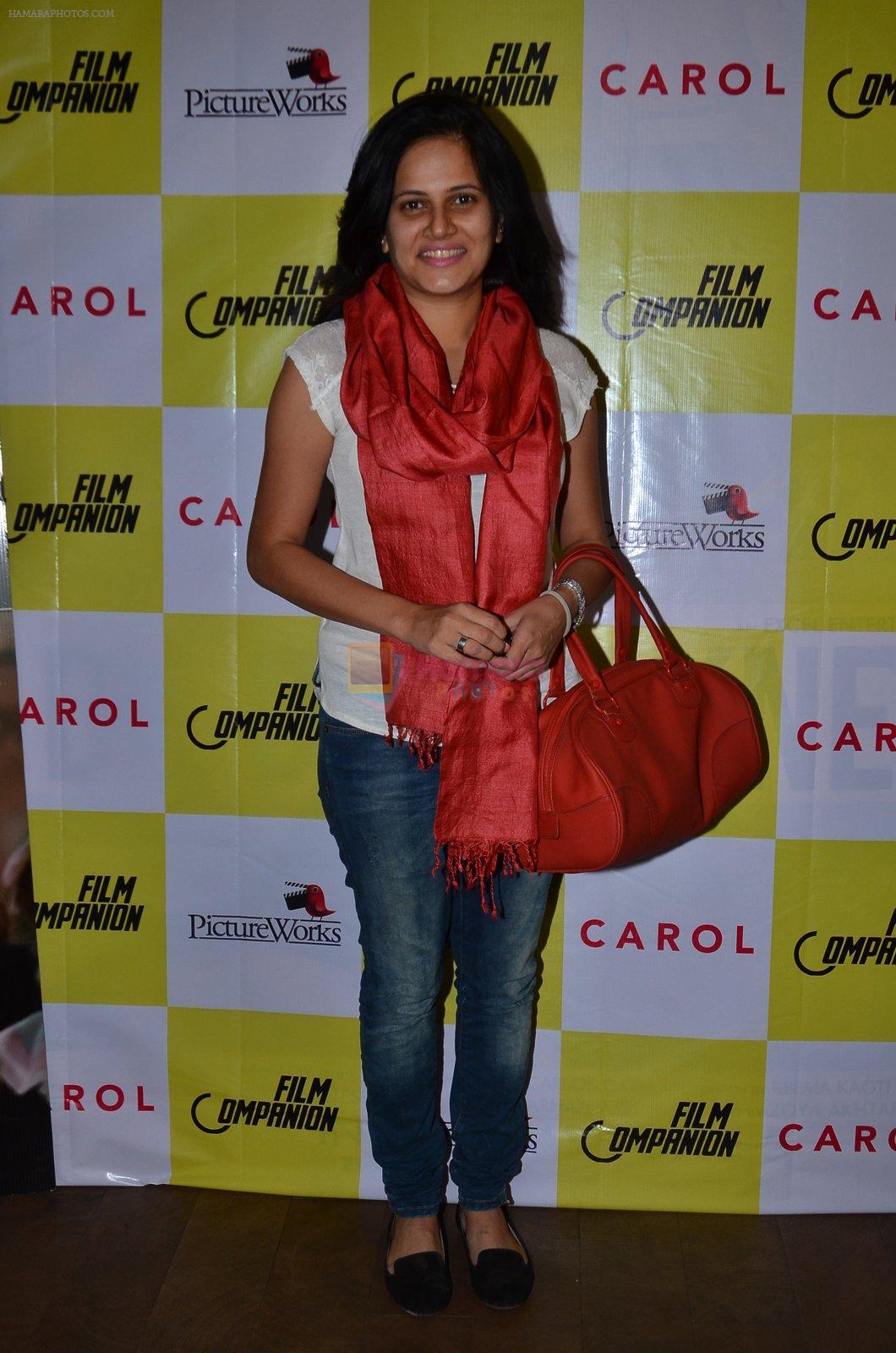 Anupama Chopra hosts screening for film Carol on 2nd Feb 2016