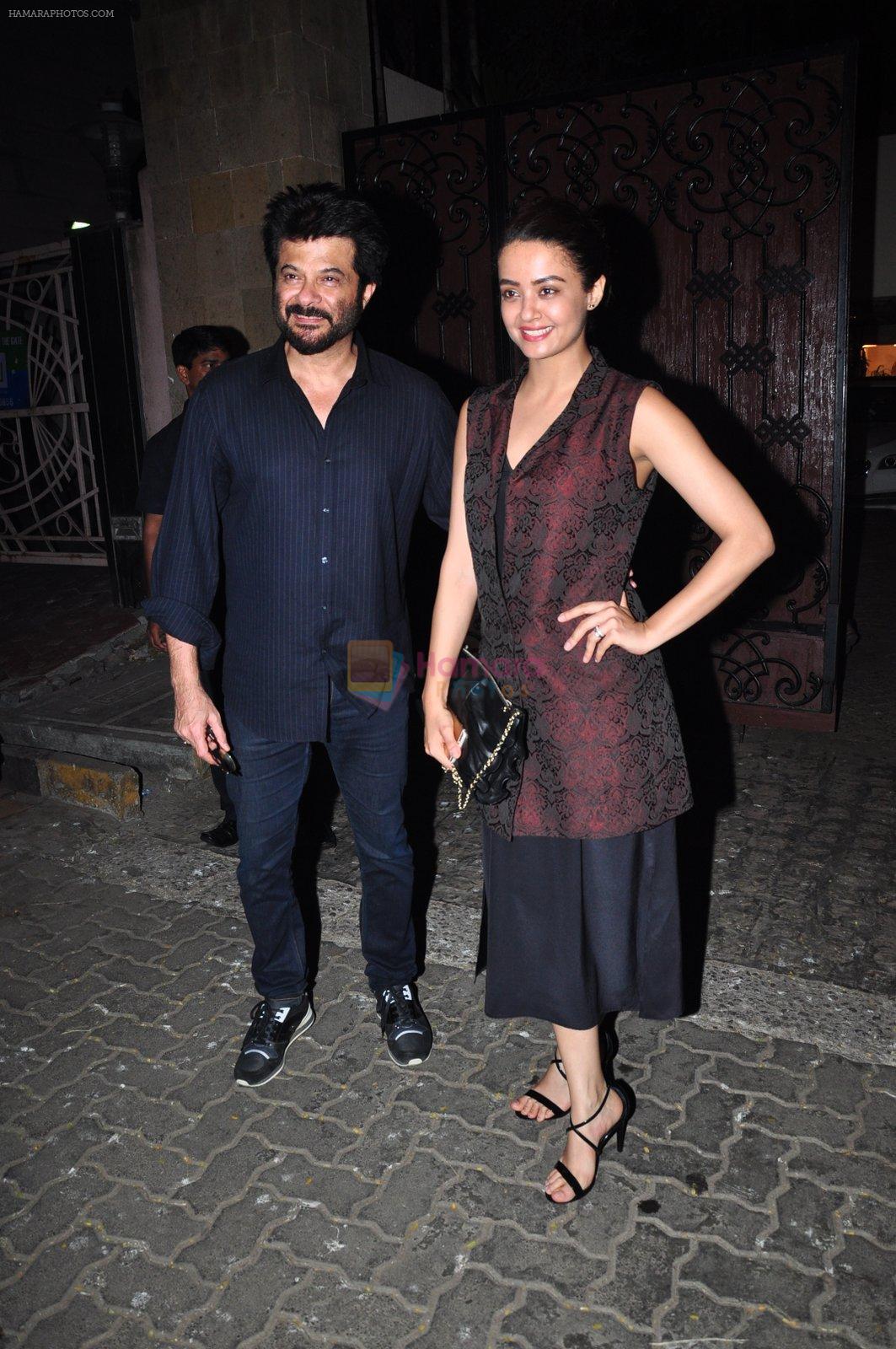 Surveen Chawla, Anil Kapoor at Anil Kapoor's party for the cast of 24 at his bunglow on 9th Feb 2016