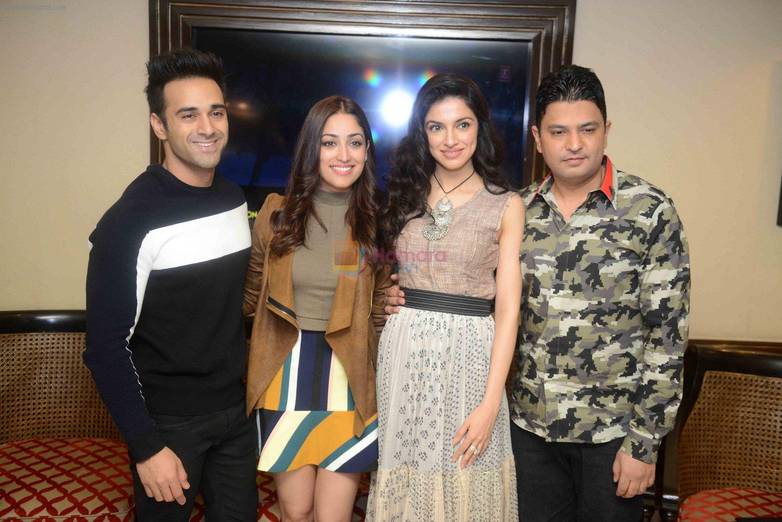 Yami Gautam, Pulkit Samrat, Divya Khosla Kumar, Bhushan Kumar promote Sanam Re in Delhi on 10th Feb 2016