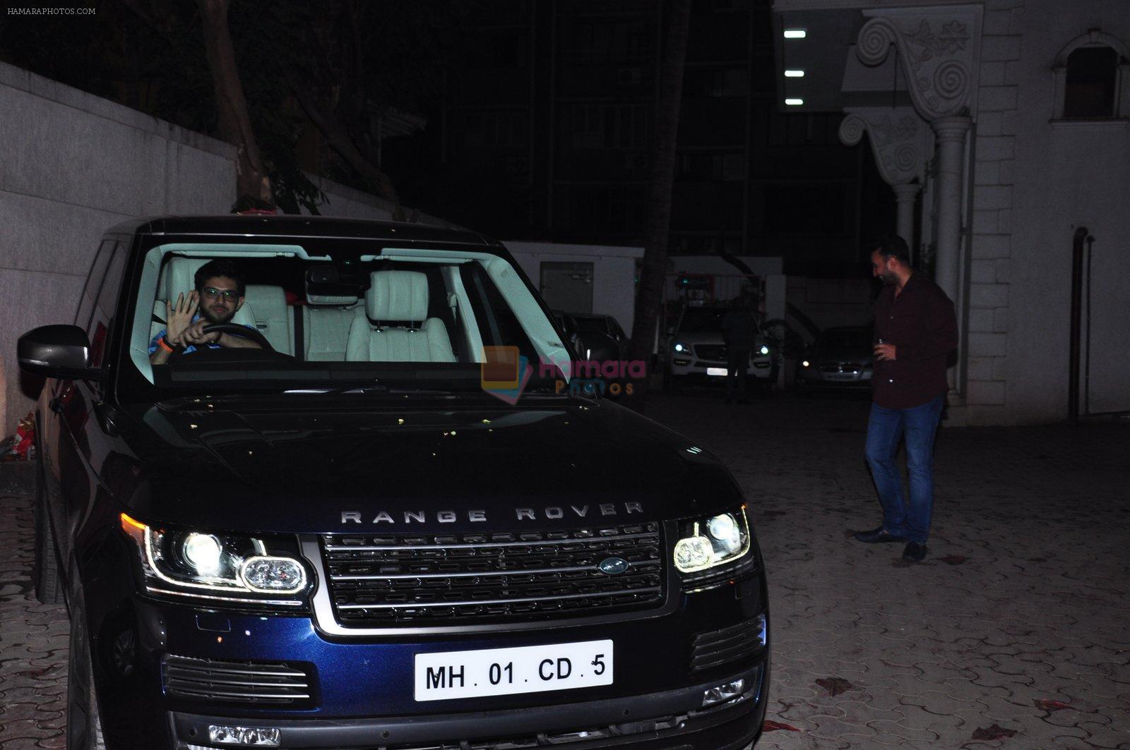 Aditya Thackeray snapped at Dinner at Shilpa's home on 10th Feb 2016