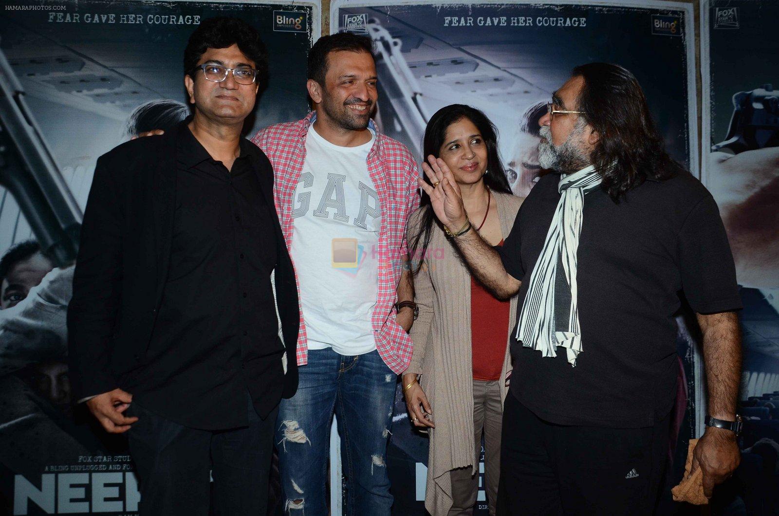 Parsoon Joshi, Atul Kasbekar at Neerja screening in Lightbox on 11th Feb 2016