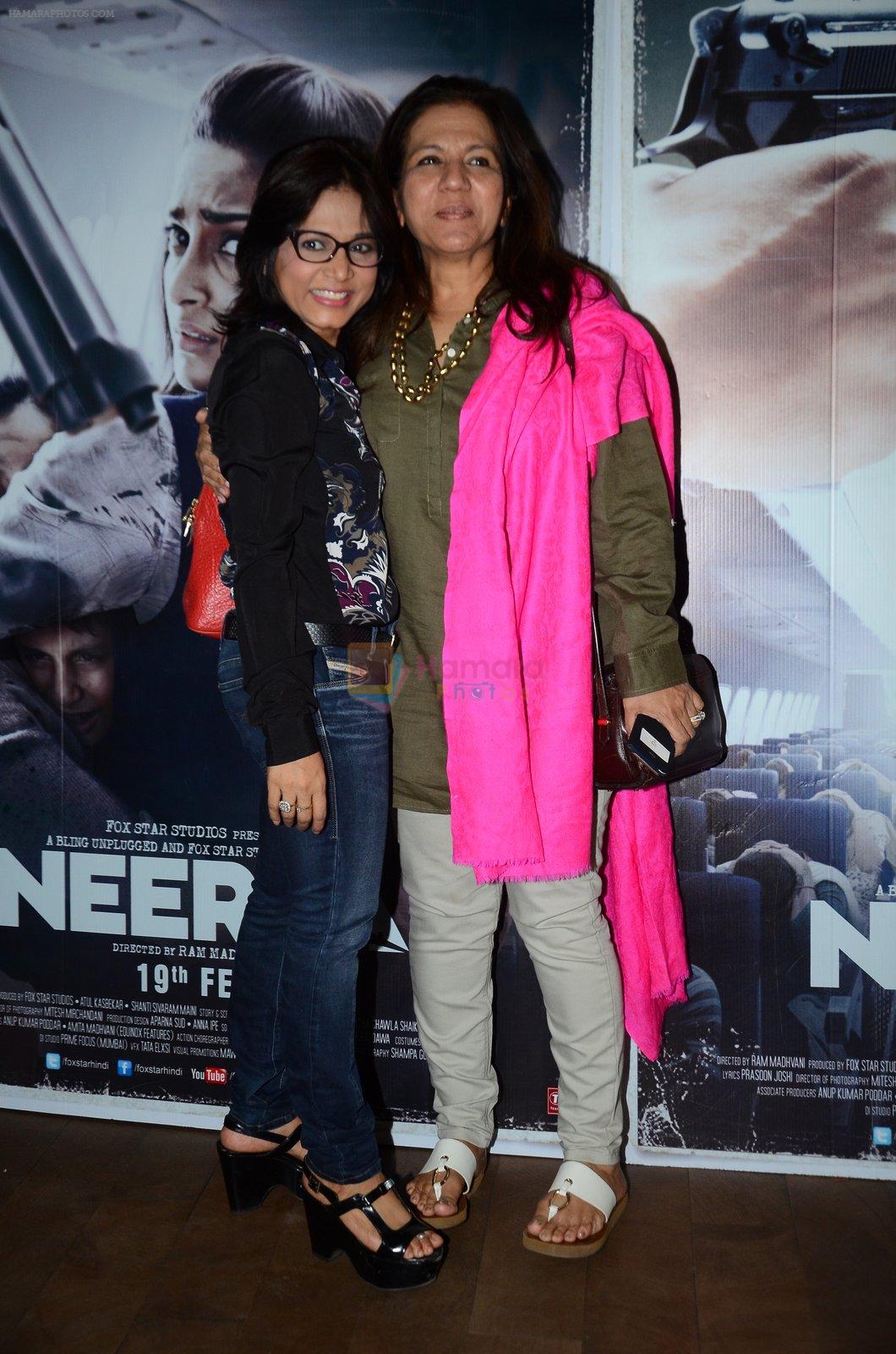 at Neerja Screening in Mumbai on 12th Feb 2016