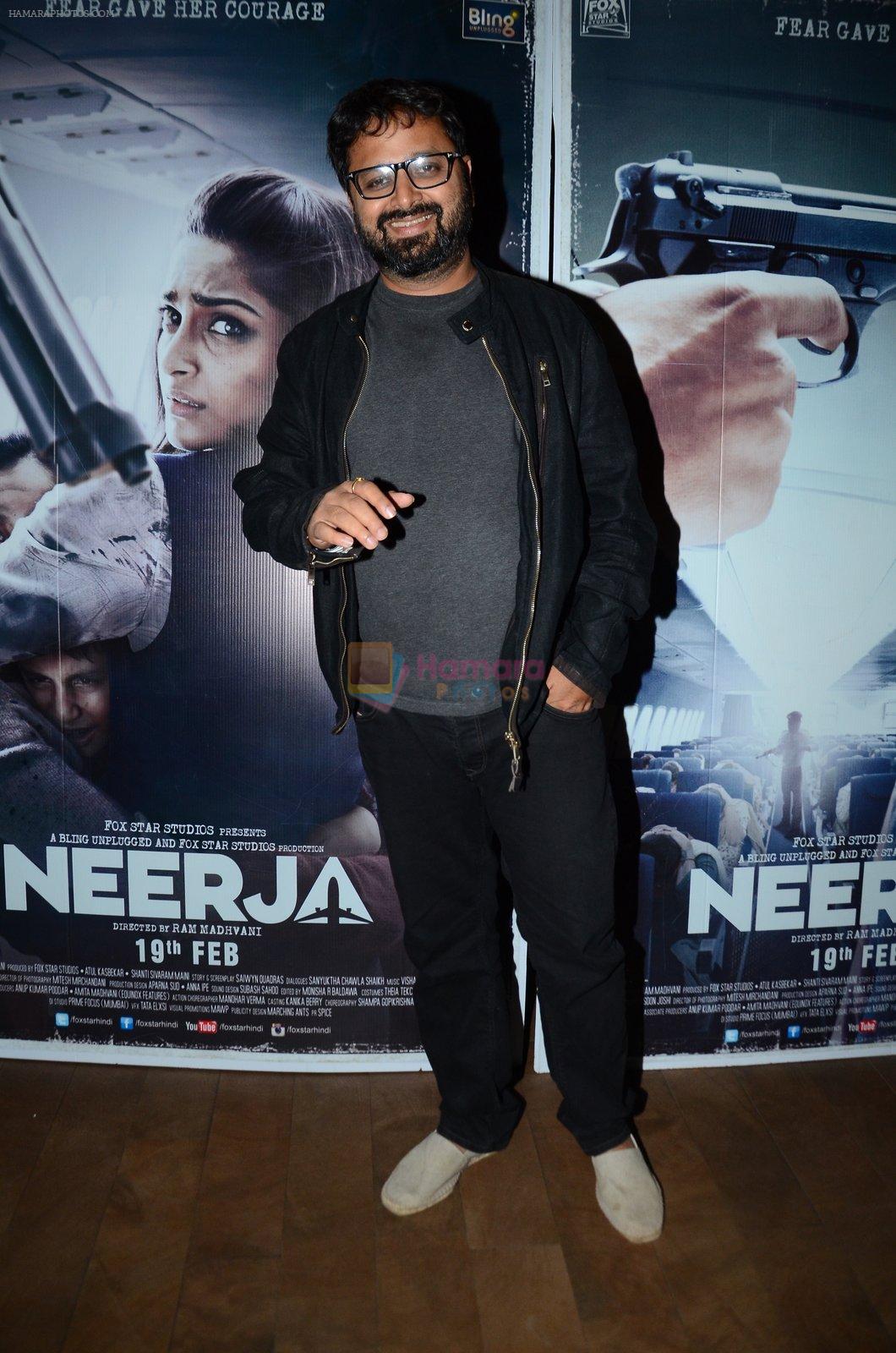 Nikhil Advani at Neerja Screening in Mumbai on 12th Feb 2016