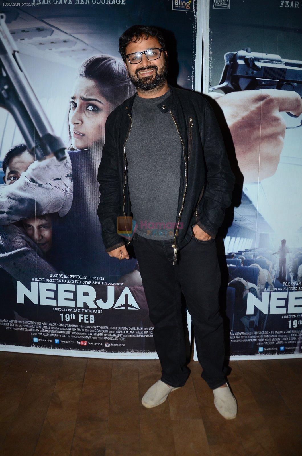 Nikhil Advani at Neerja Screening in Mumbai on 12th Feb 2016