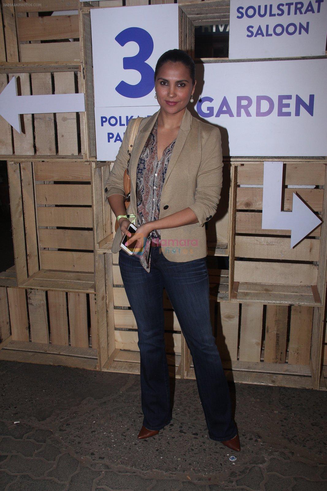 Lara Dutta at Mahindra blues festival in Mumbai on 14th Feb 2016