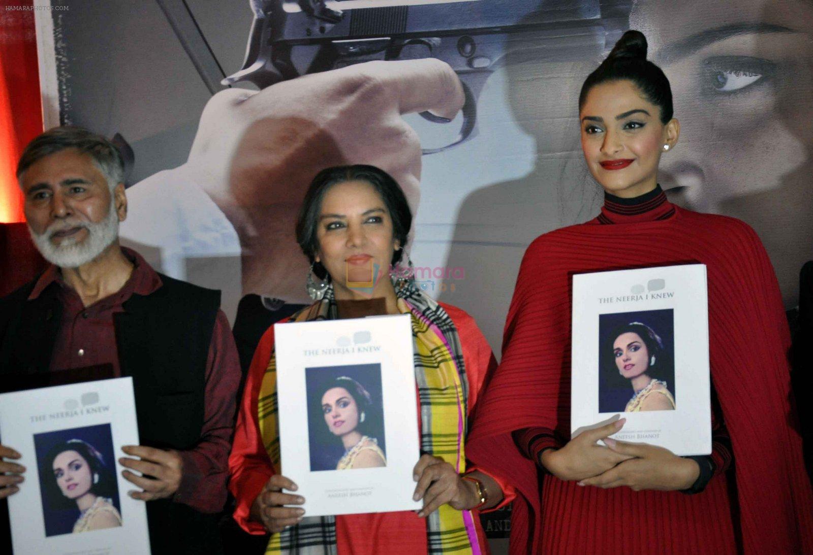 Sonam Kapoor, Shabana Azmi promotes Neerja in Delhi on 15th Feb 2016