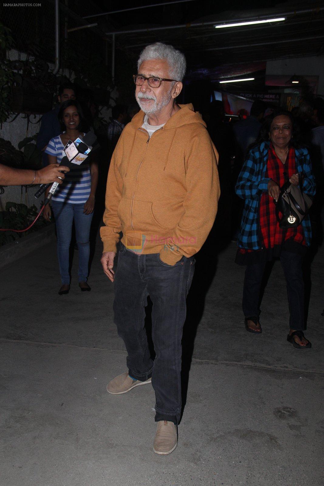 Naseeruddin Shah at Aligargh screening in Mumbai on 16th Feb 2016