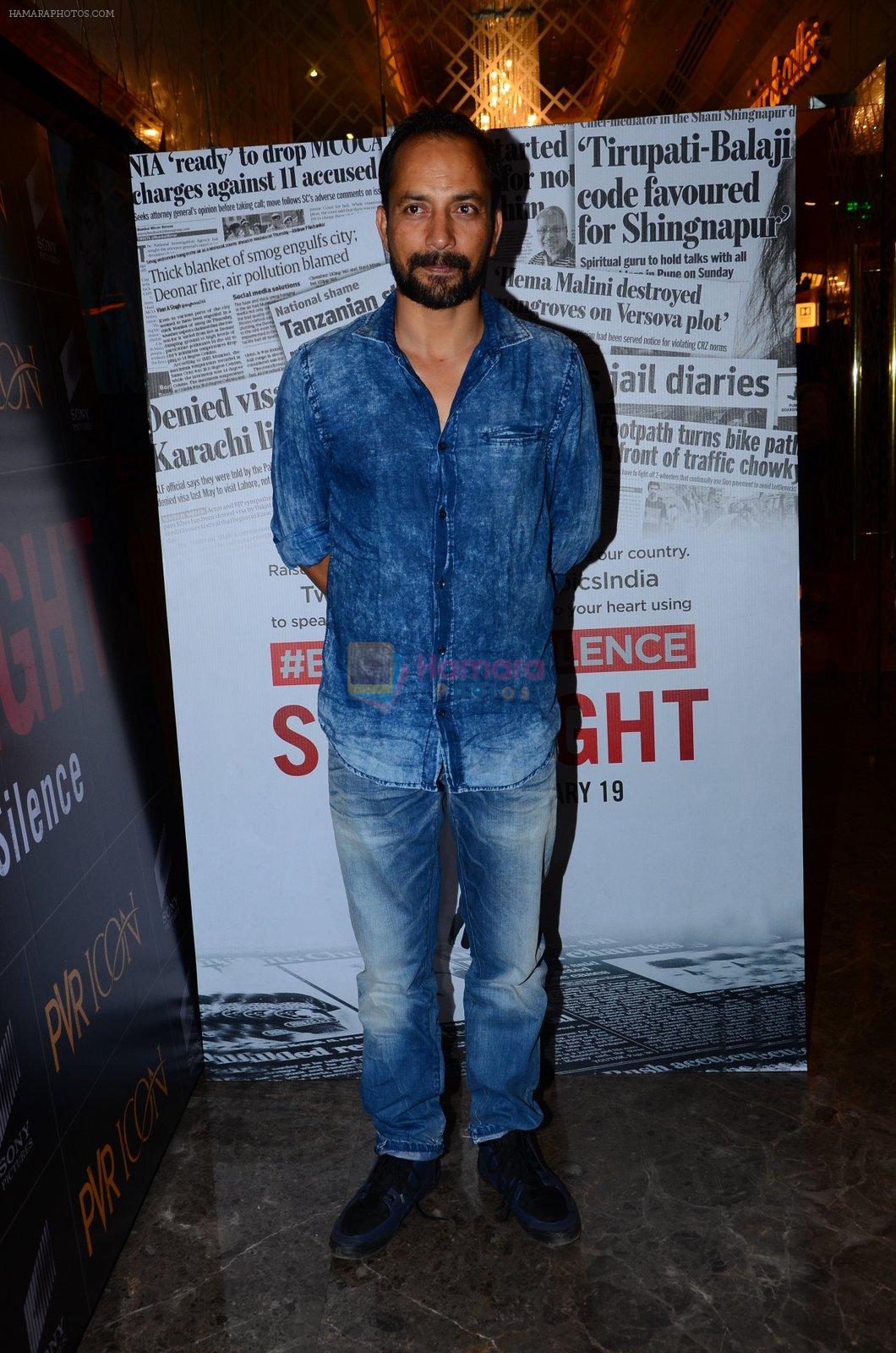 Deepak Dobriyal at Spotlight film screening in Mumbai on 17th Feb 2016