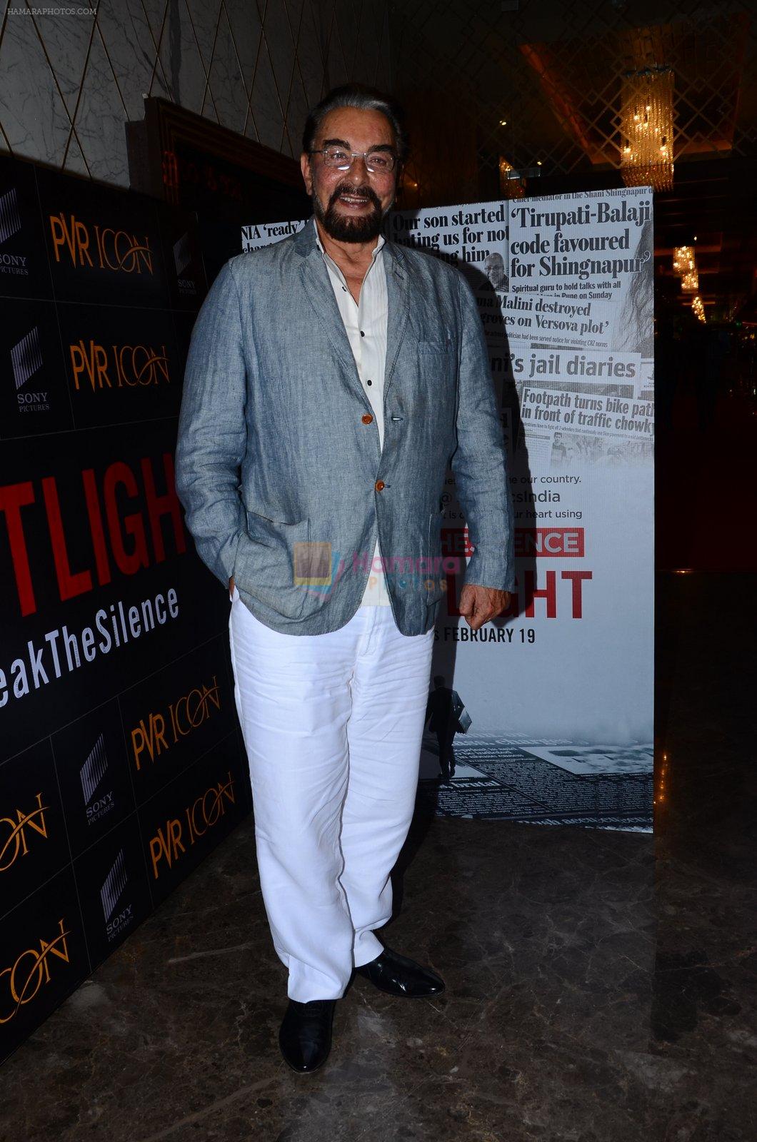 Kabir Bedi at Spotlight film screening in Mumbai on 17th Feb 2016