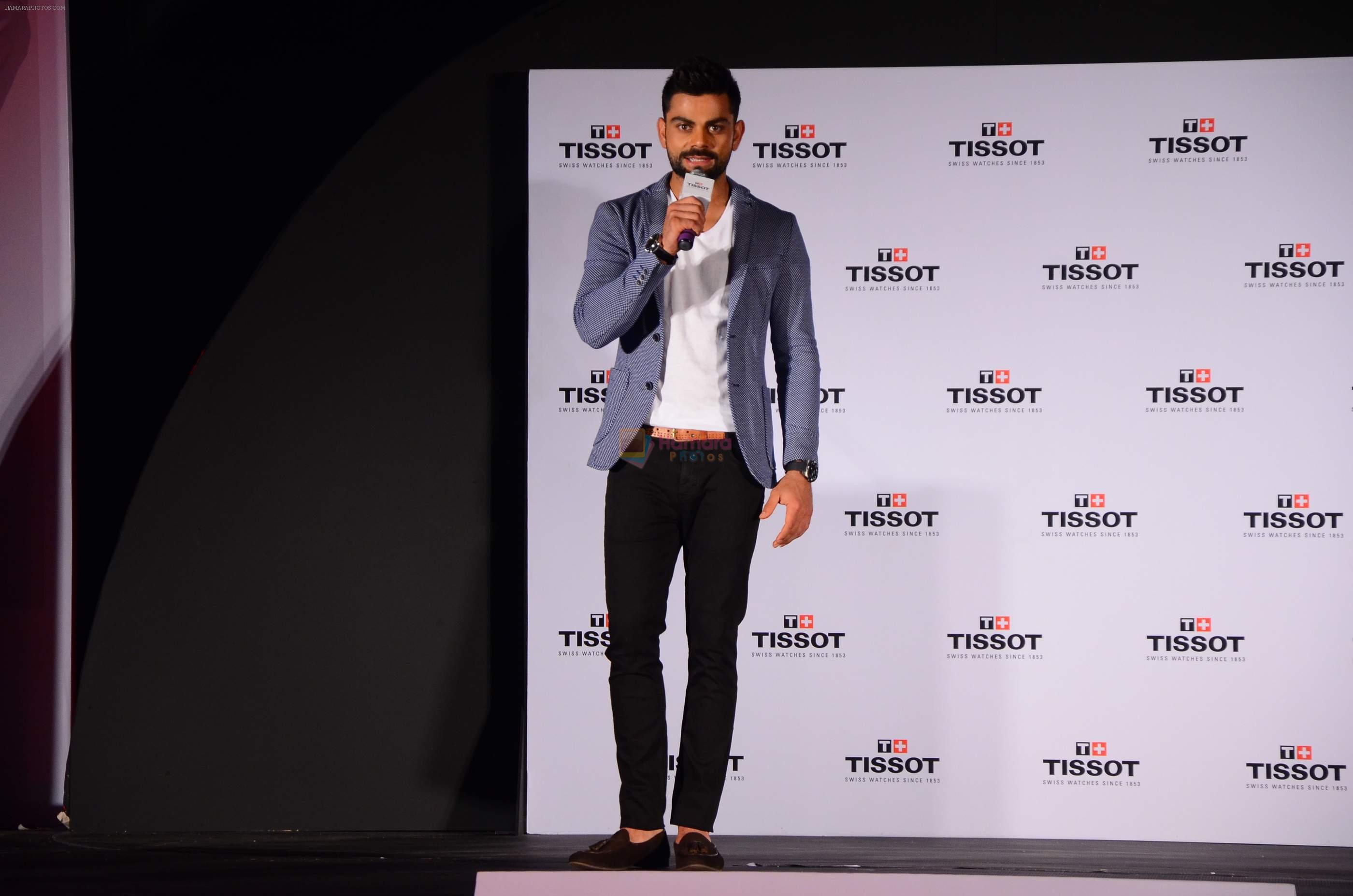 Virat Kohli as brand ambassador for Tissot in Mumbai on 16th Feb 2016
