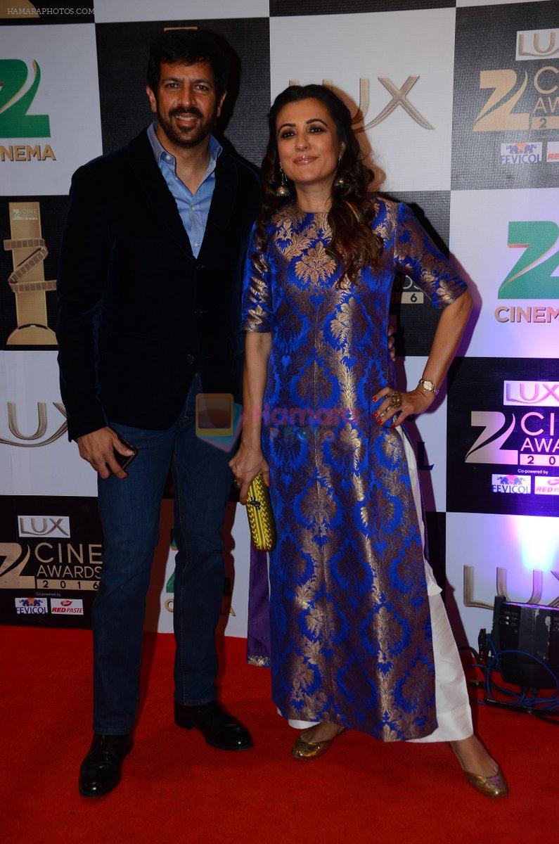 Kabir Khan, Mini Mathur at zee cine awards 2016 on 20th Feb 2016