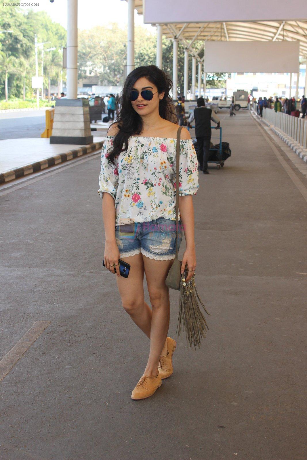Adah Sharma snapped at airport on 21st Feb 2016