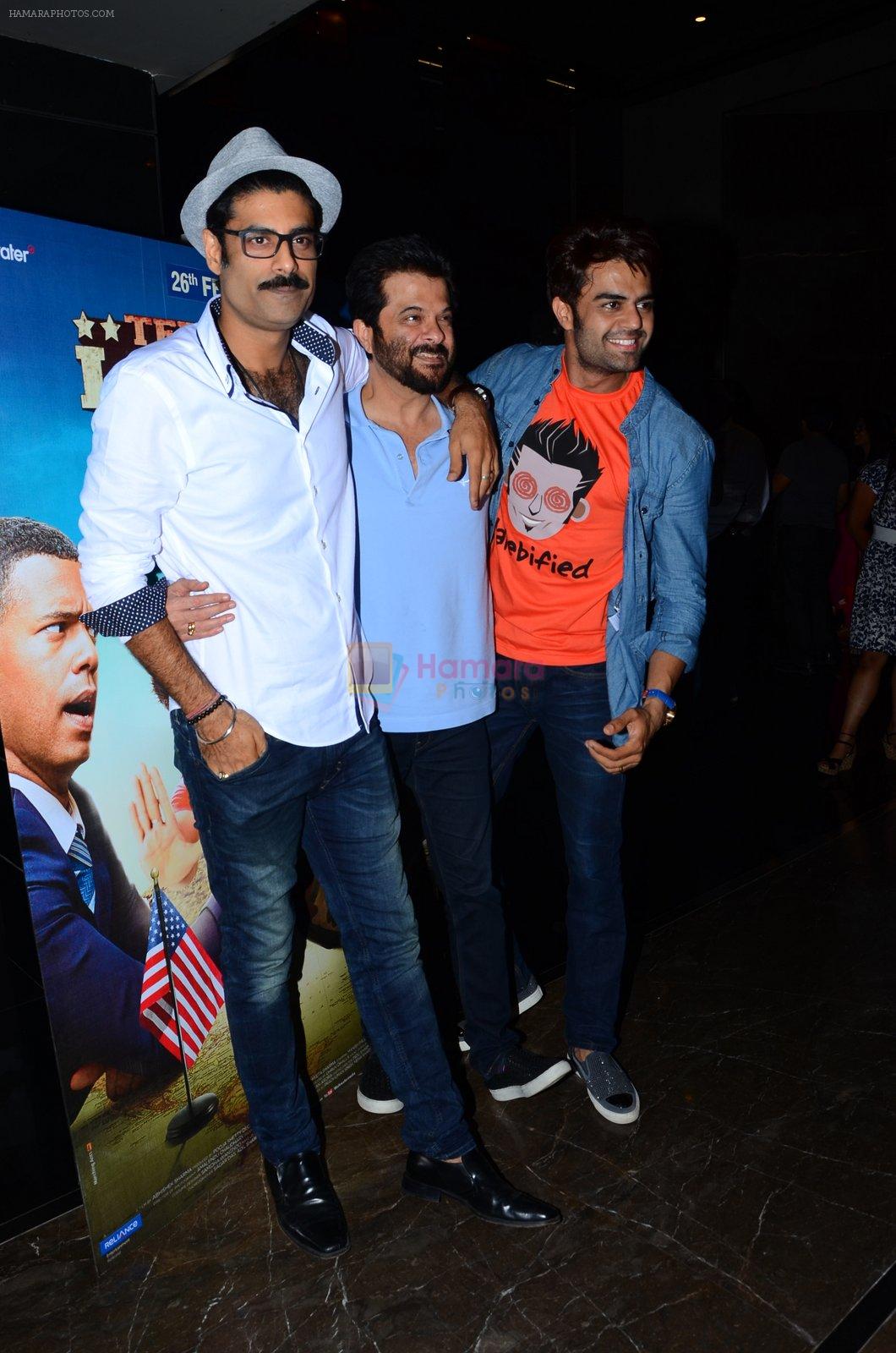 Manish Paul, Anil Kapoor, Sikander Kher at Bollywood Diaries and Tere Bin Laden 2 screening in Cinepolis on 25th Feb 2016