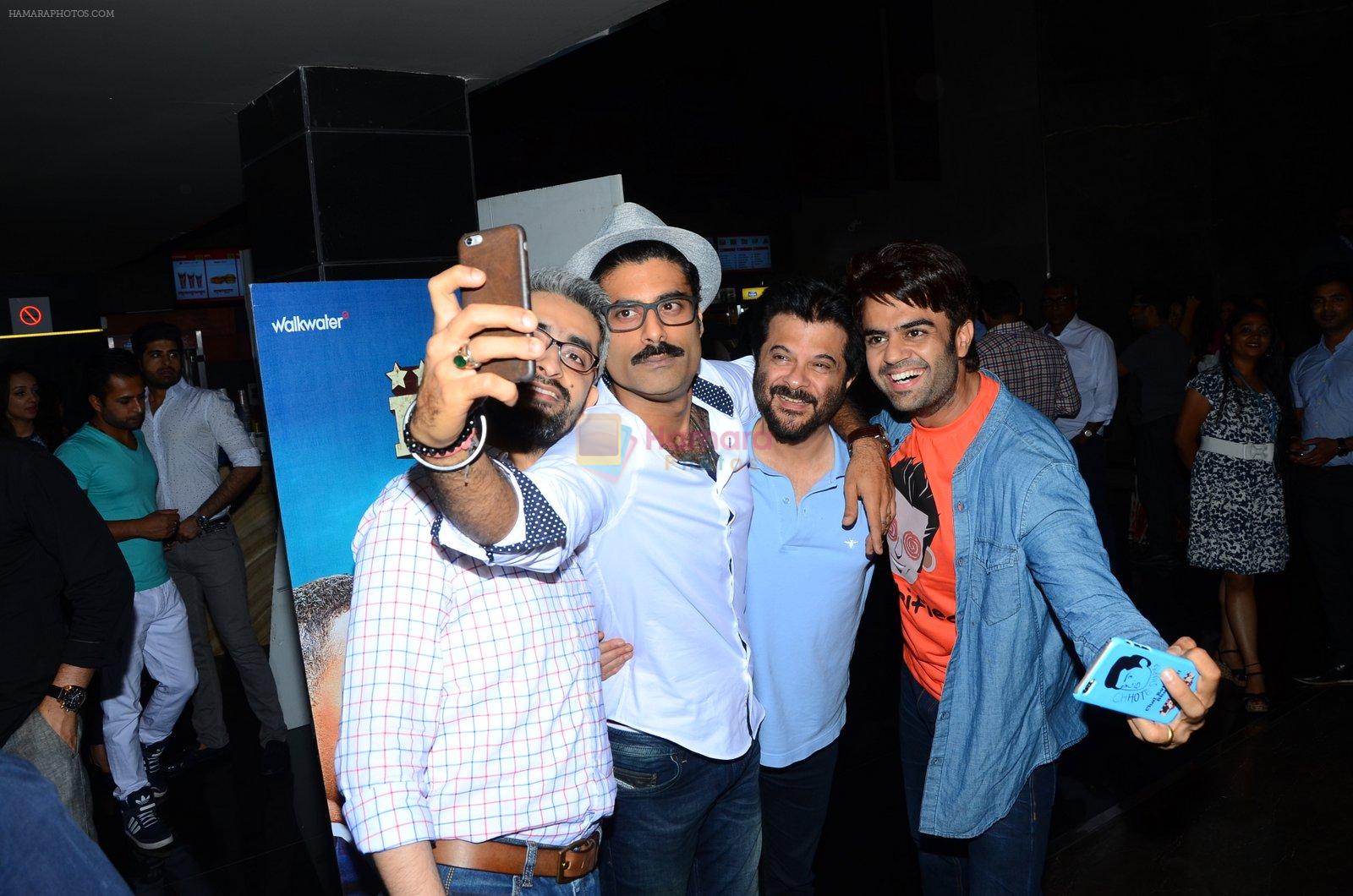 Manish Paul, Anil Kapoor, Sikander Kher at Bollywood Diaries and Tere Bin Laden 2 screening in Cinepolis on 25th Feb 2016