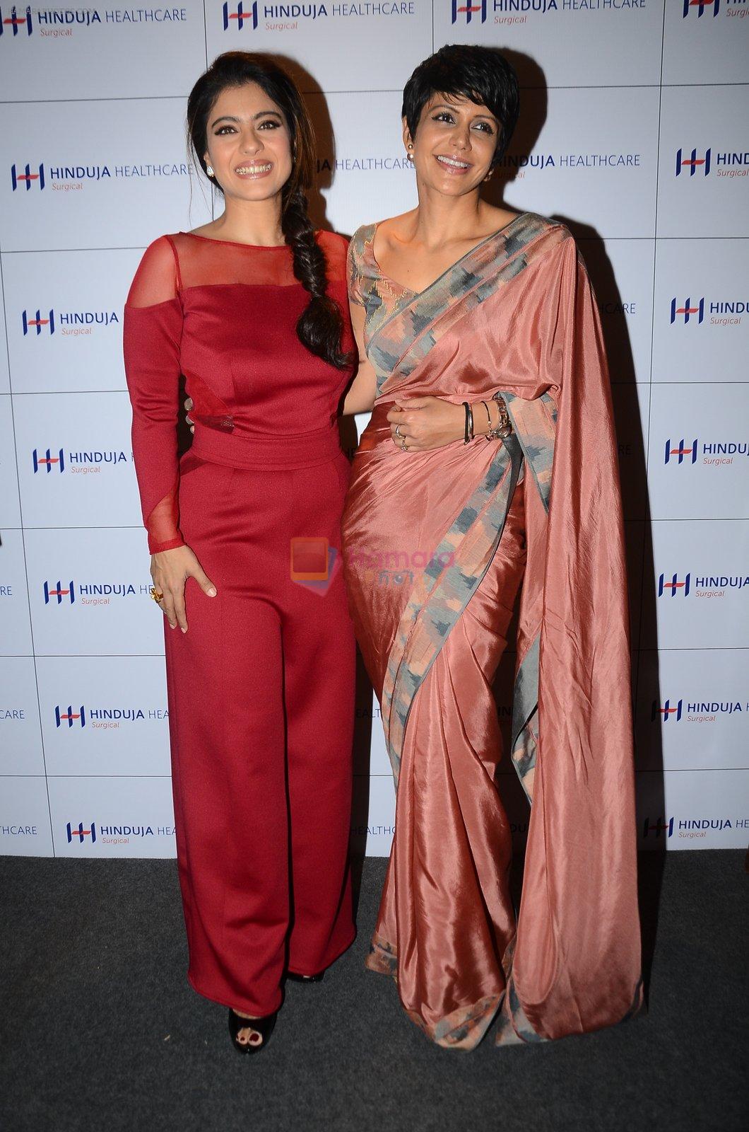 Kajol and Mandira Bedi at Hinduja launch in Mumbai on 29th Feb 2016