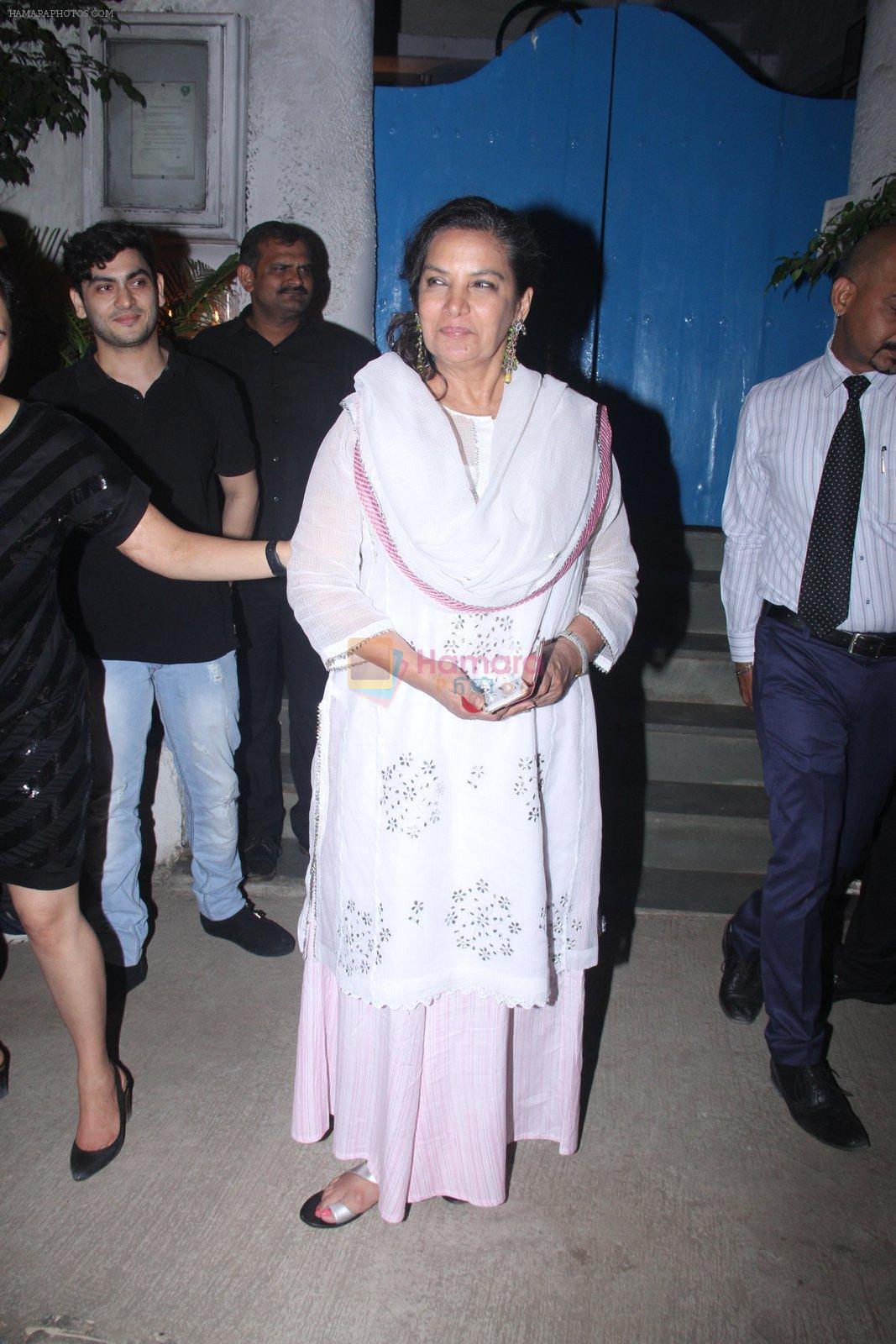 Shabana Azmi at Neerja party in Olive on 1st March 2016