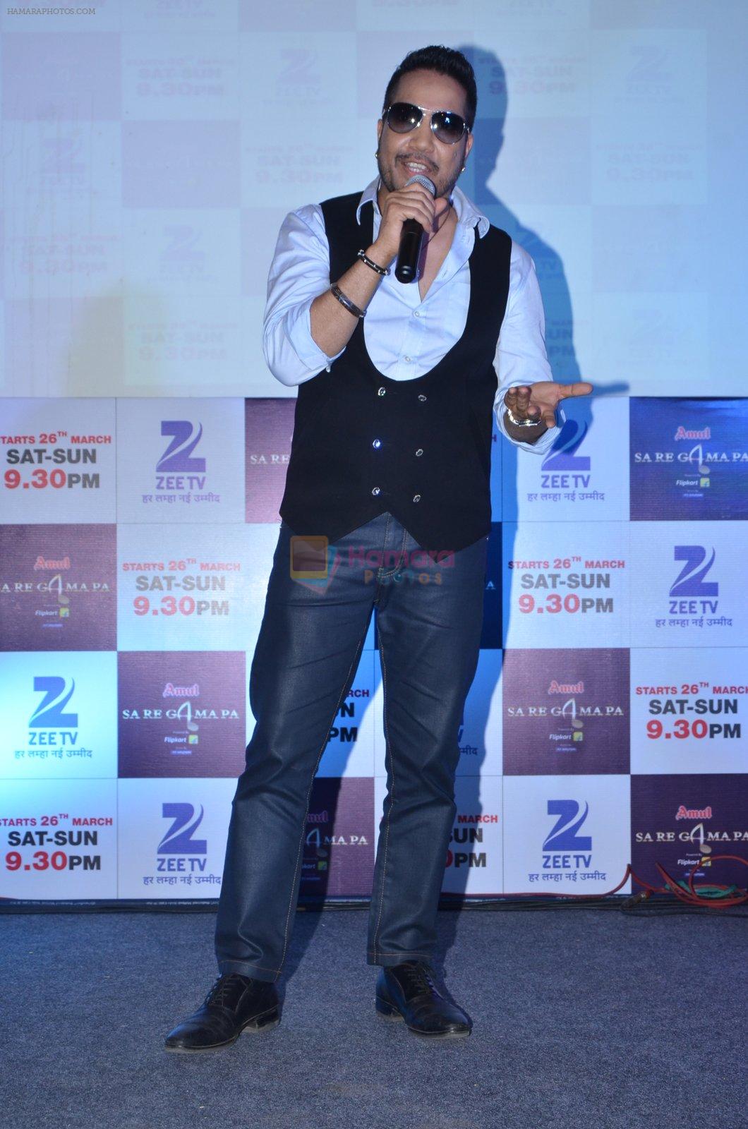 Mika Singh at Saregama new season with ZEE on 2nd March 2016
