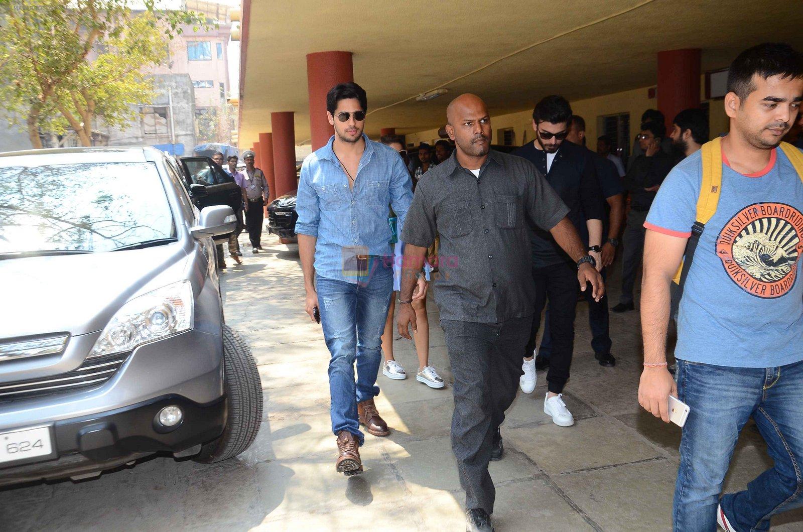 Sidharth Malhotra and Fawad Khan snapped outisde radio station on 3rd March 2016