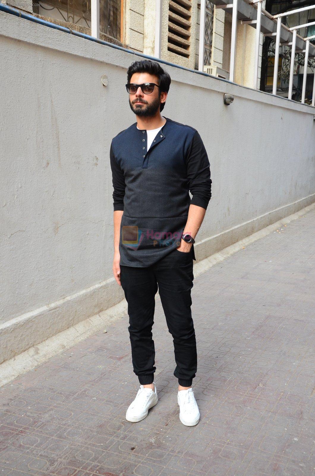 Fawad Khan at Kapoor N Sons promotions at Johar's office on 3rd March 2016