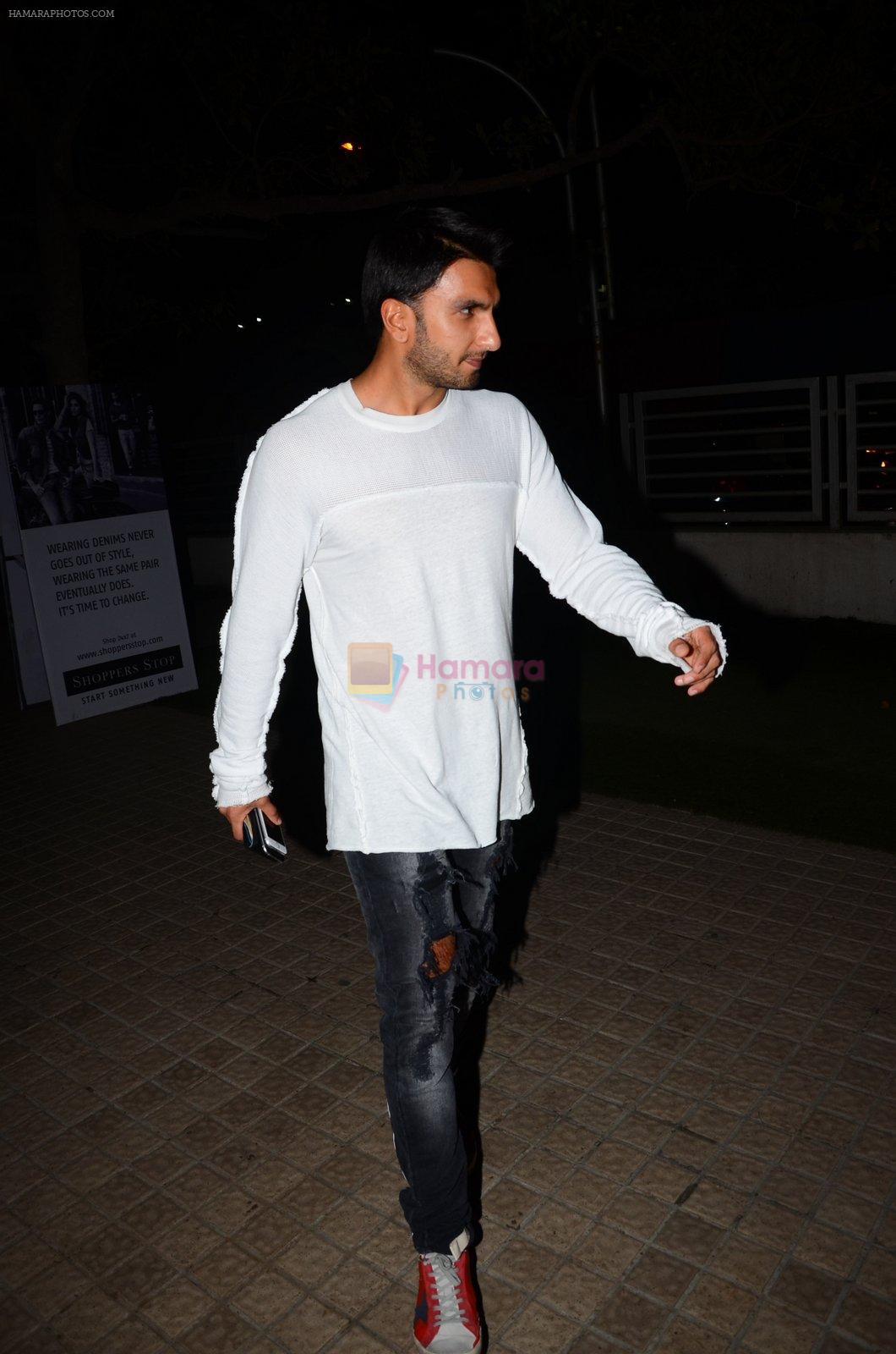 Ranveer Singh snapped at PVR on 4th March 2016