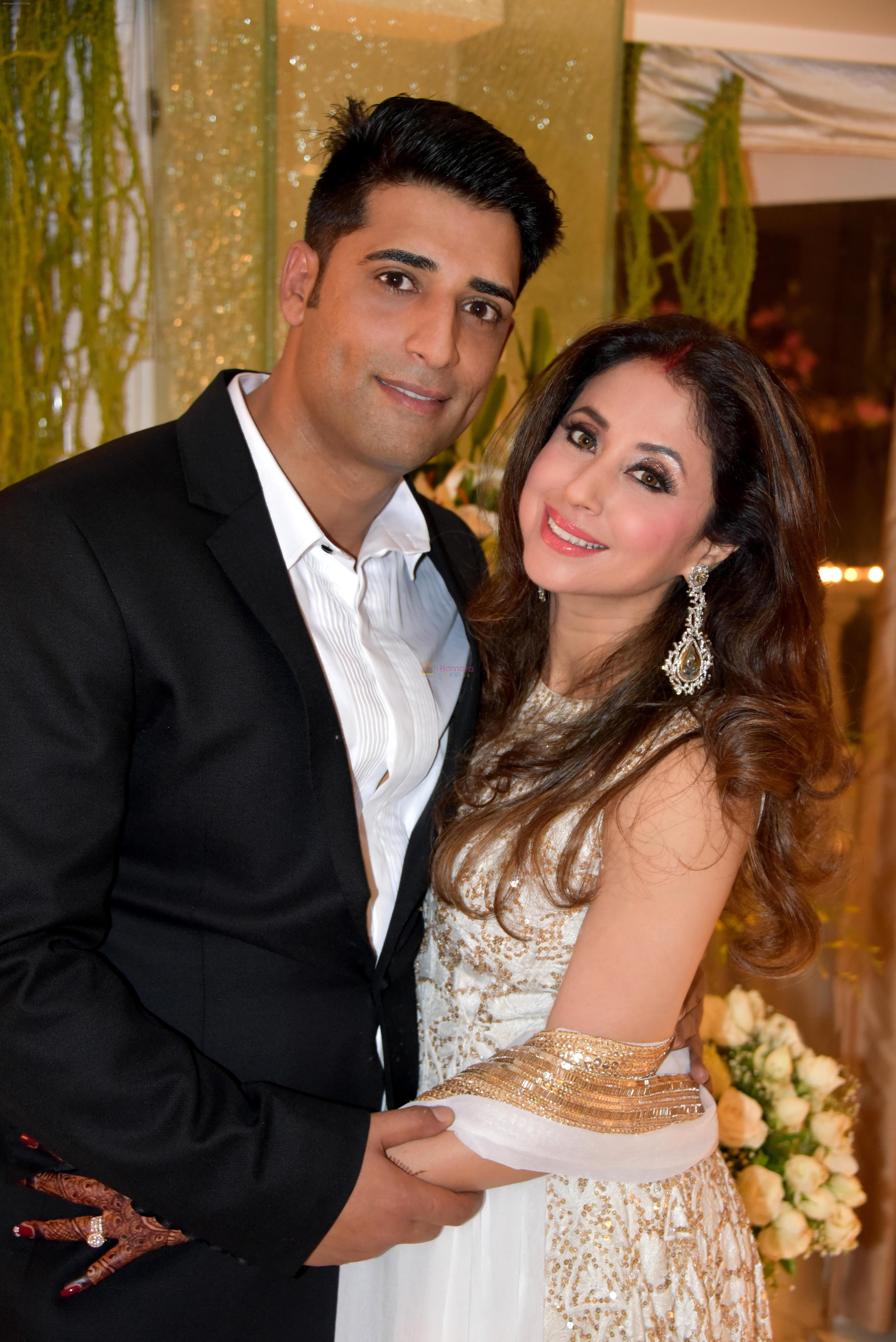 Urmila Matondkar with Husband Mohsin Akhtar Mir's wedding Reception