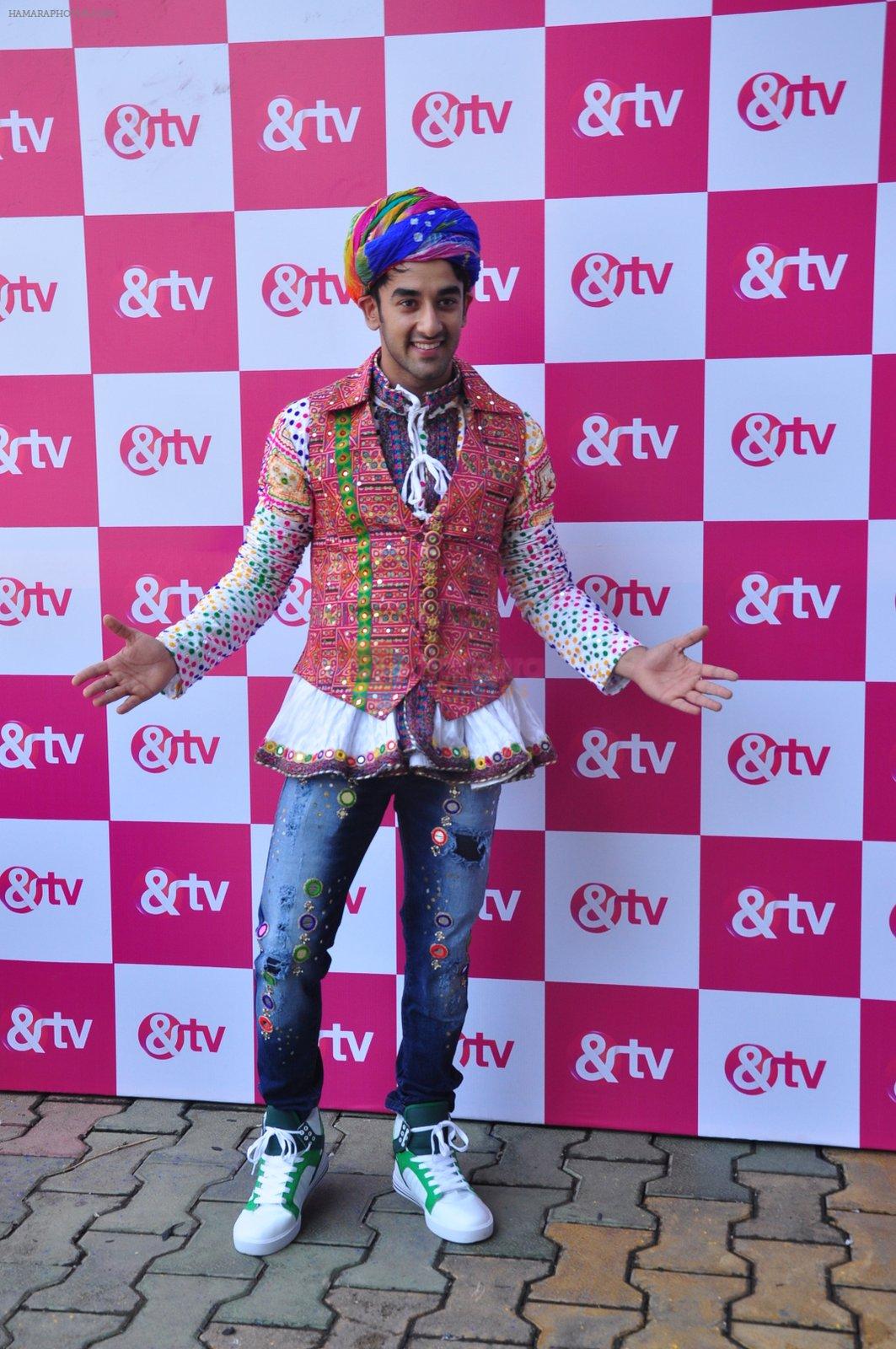 at & TV Holi shoot on 10th March 2016