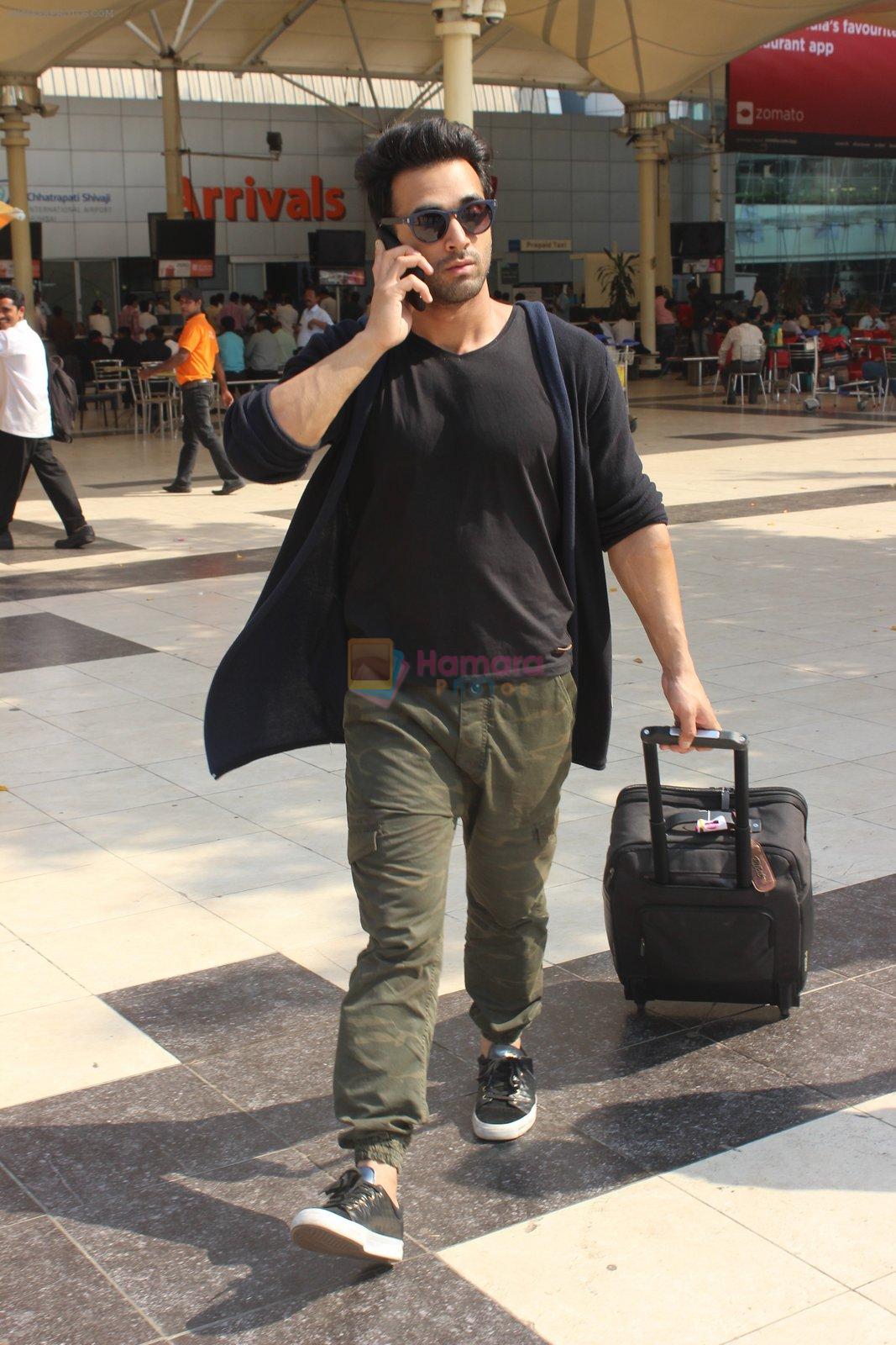Pulkit Samrat snapped at airport on 11th March 2016