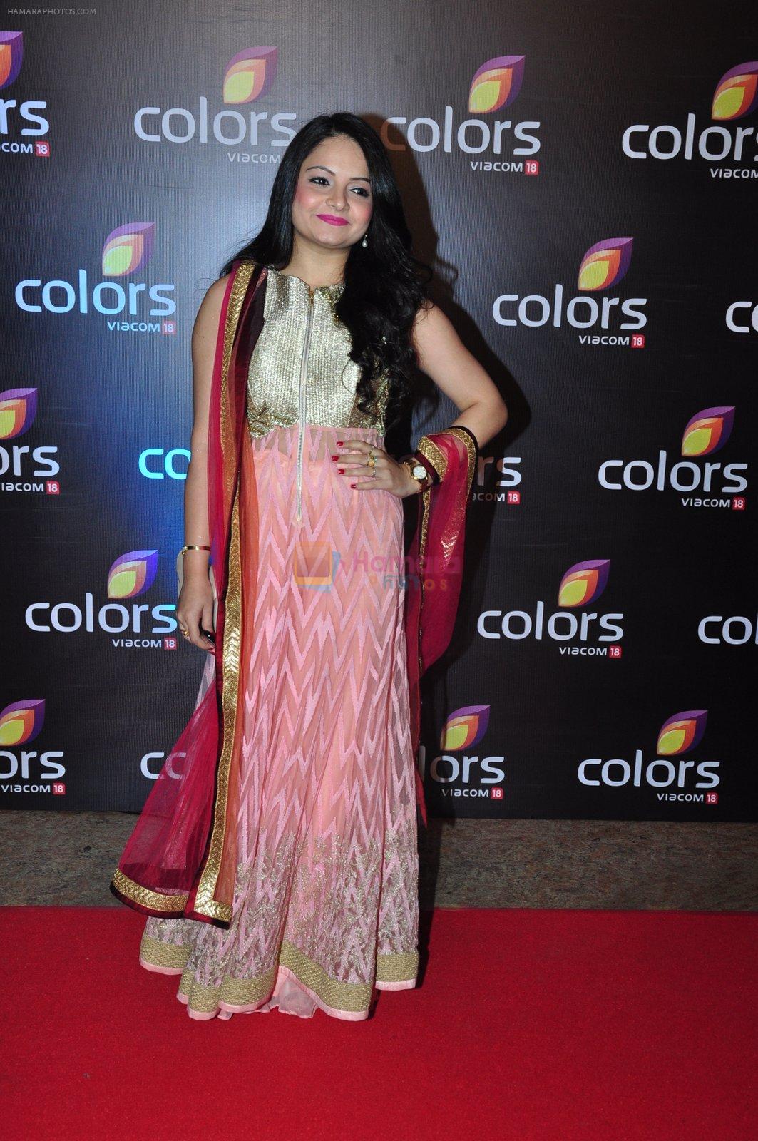 Giaa Manek at Colors red carpet on 12th March 2016