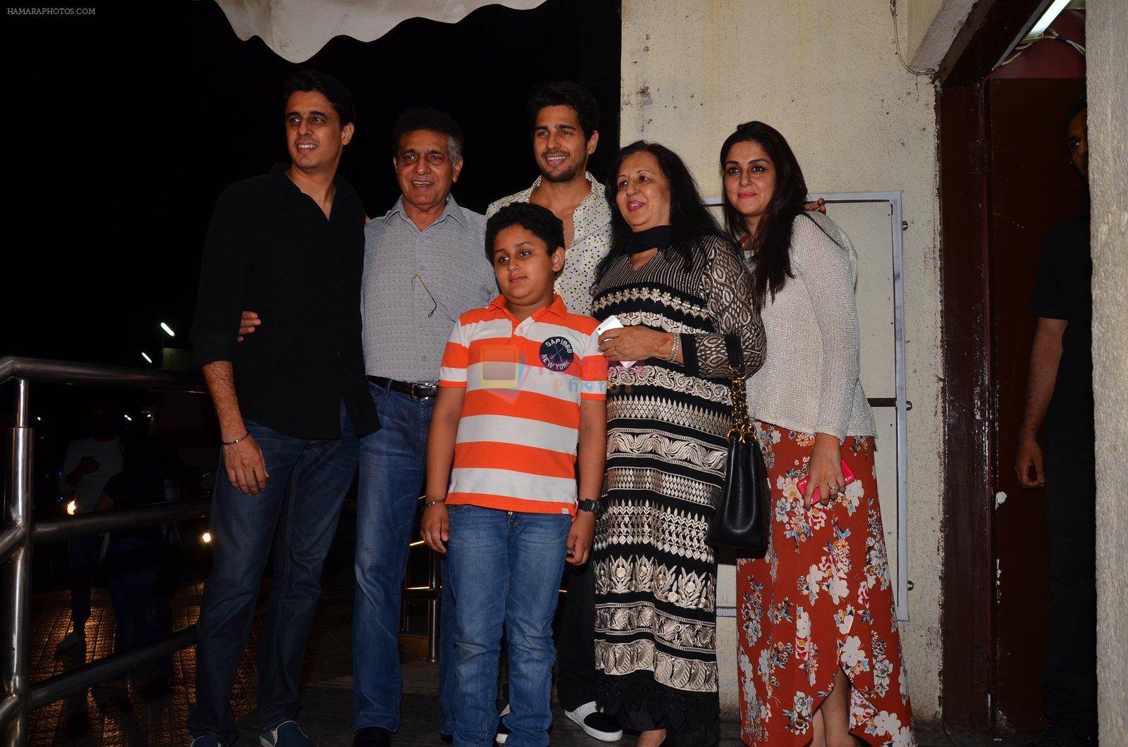Sidharth Malhotra at Karan Johar's screening for Kapoor n Sons on 13th March 2016