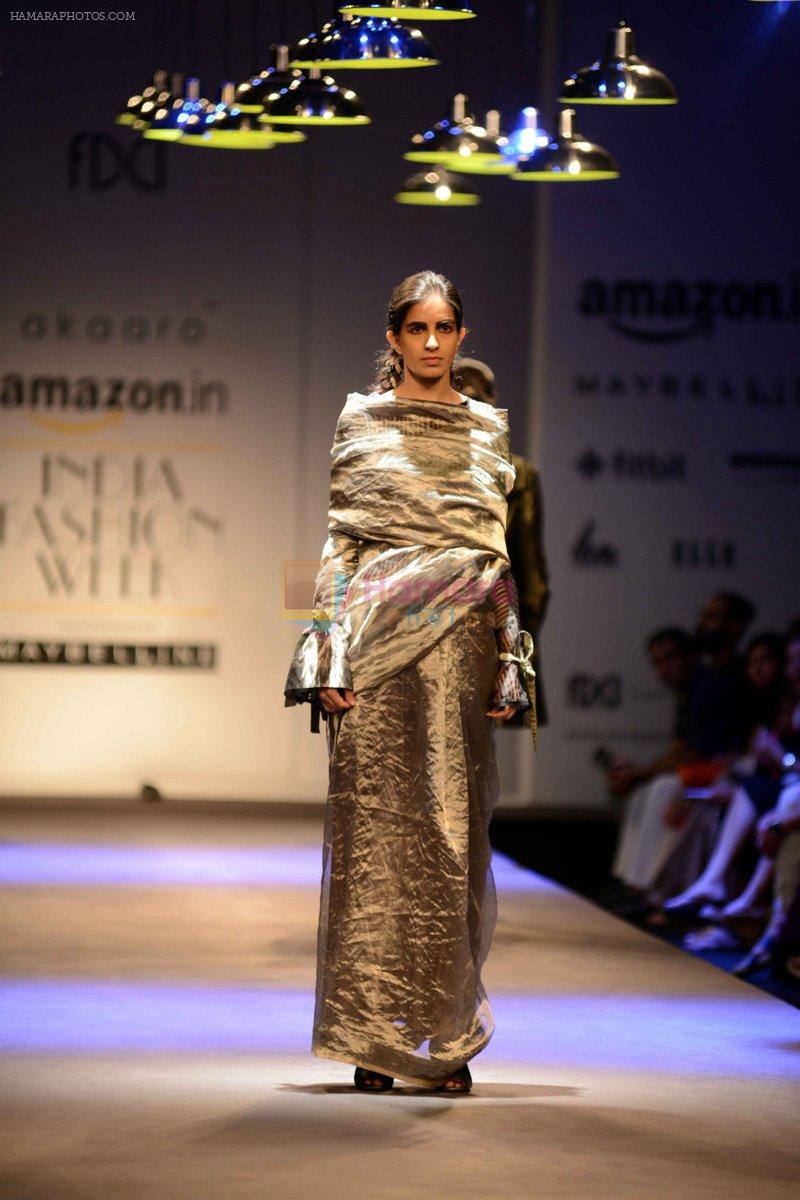 Model walk the ramp for Akaaro by Gaurav Jai gupta Show at AIFW Day 1 on 16th March 2016