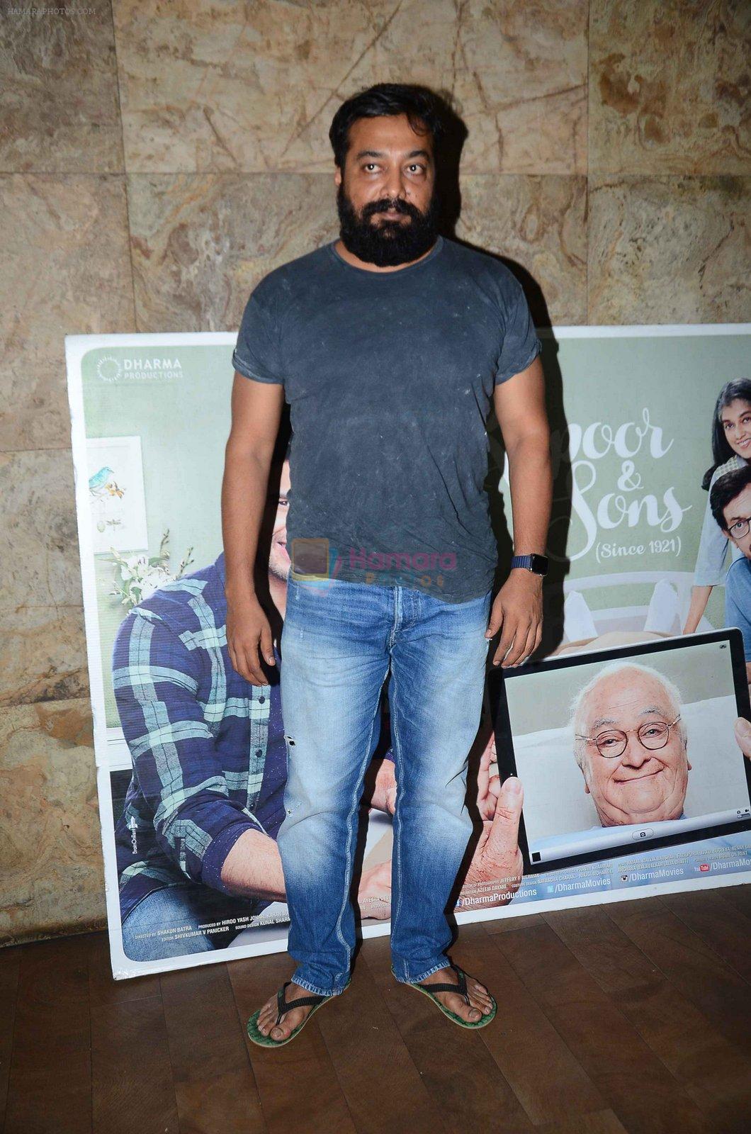 Anurag Kashyap at Kapoor n Sons screening in Mumbai on 16th March 2016