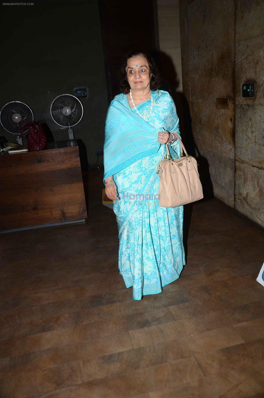 Asha Parekh at the sreening of Kapoor N Sons in Lightbox on 17th March 2016