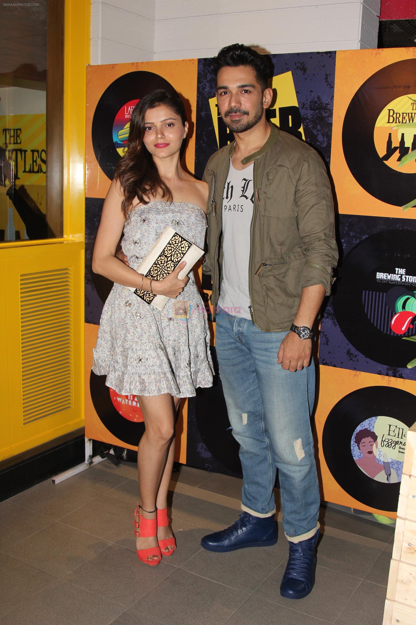 Rubina & Abhinav Shukla at Beer Cafe launch on 18th March 2016