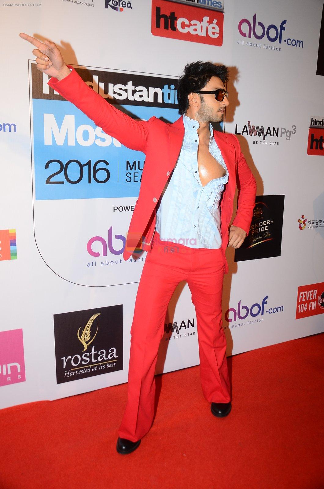 Ranveer Singh at HT Most Stylish on 20th March 2016