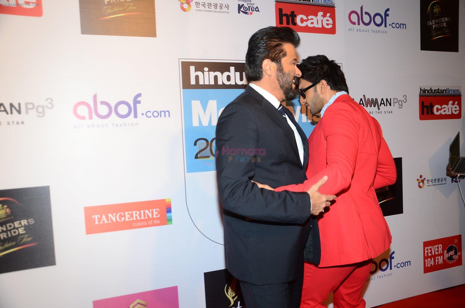 Ranveer Singh, Anil Kapoor at HT Most Stylish on 20th March 2016