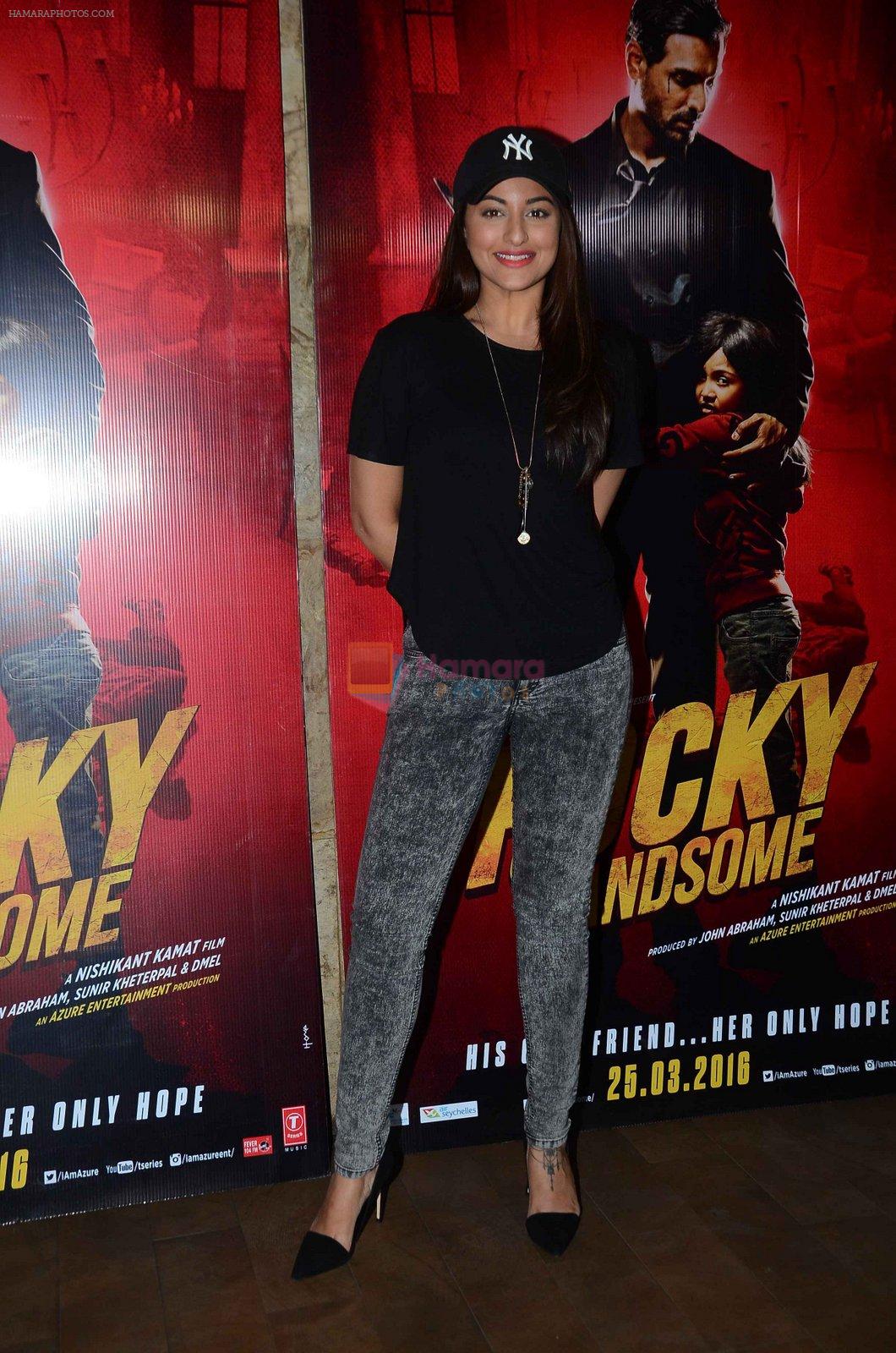 Sonakshi Sinha at Rocky Handsome screening in Mumbai on 23rd March 2016