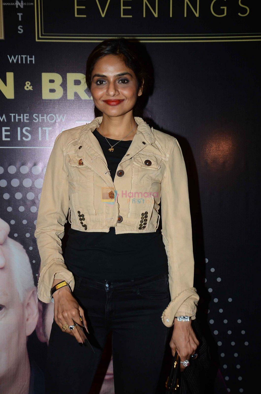 Madhoo Shah at Colin & Brad's Two Man Show play at NCPA on 25th March 2016