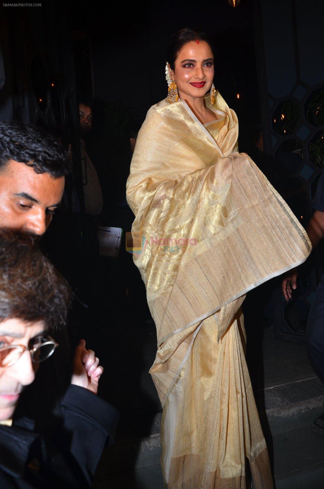 Rekha at bhansali party for national award declare on 28th March 2016