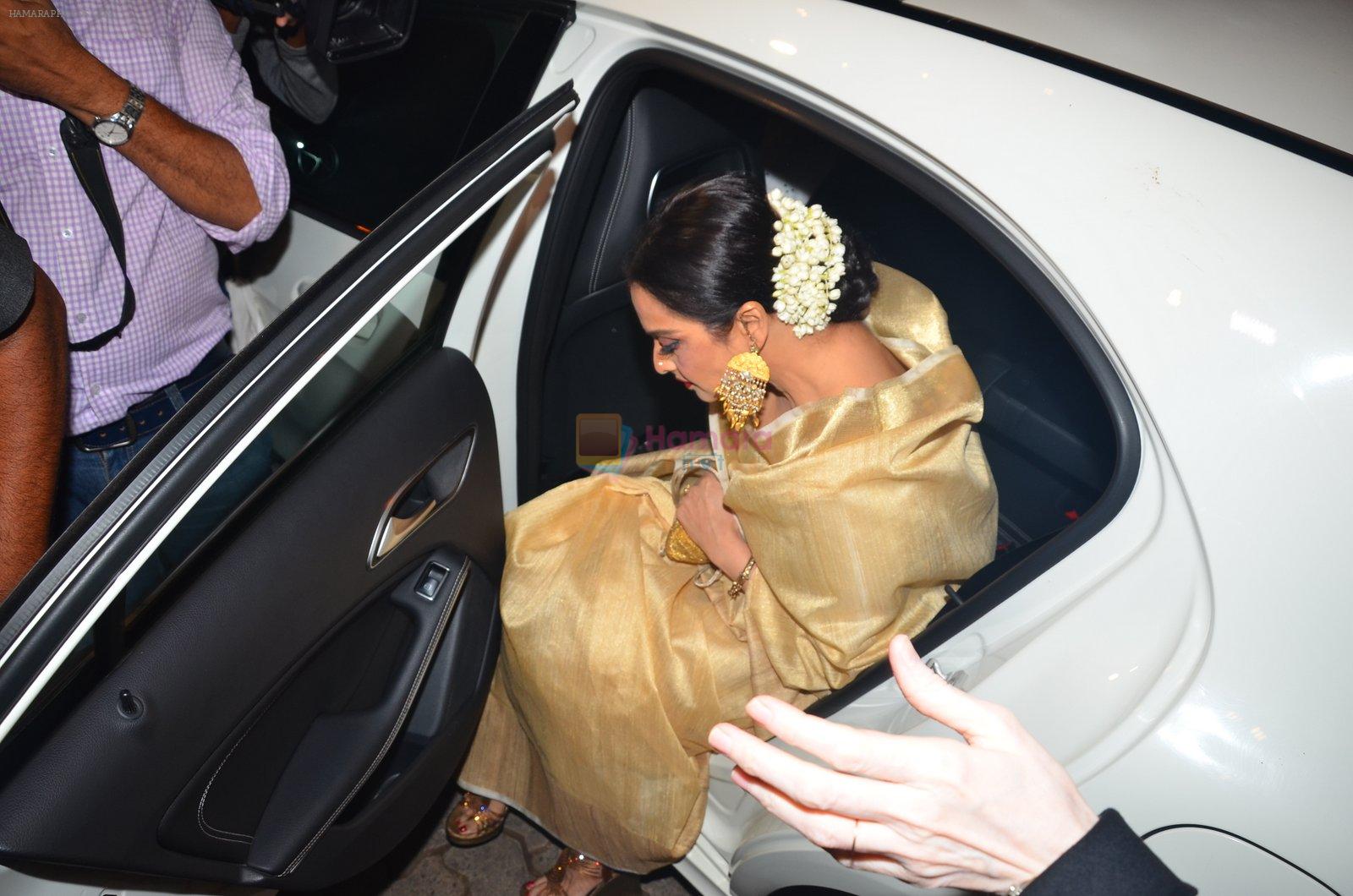 Rekha at bhansali party for national award declare on 28th March 2016